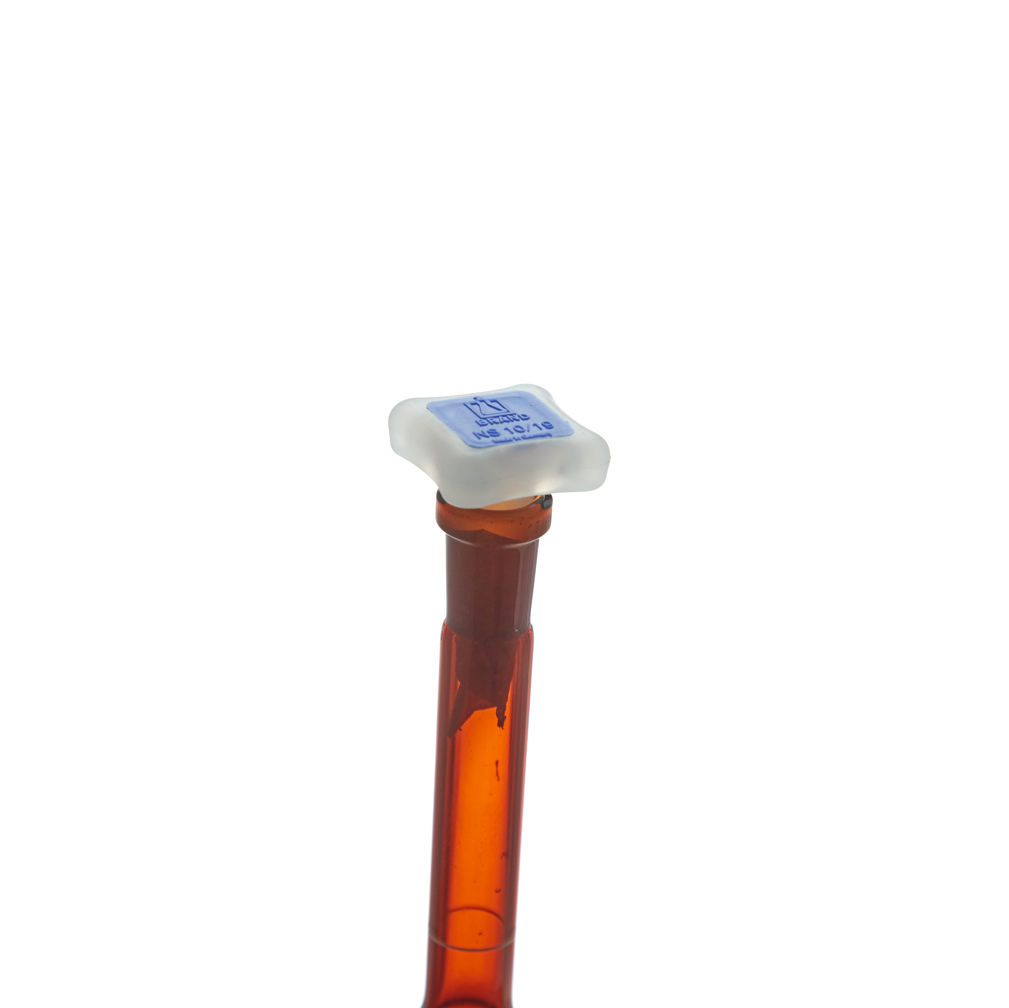 MATRAZ VOLUMÉTRICO DE 20ml CLASE A DIN ACTÍNICO. TAPÓN DE PLÁSTICO. BRAND