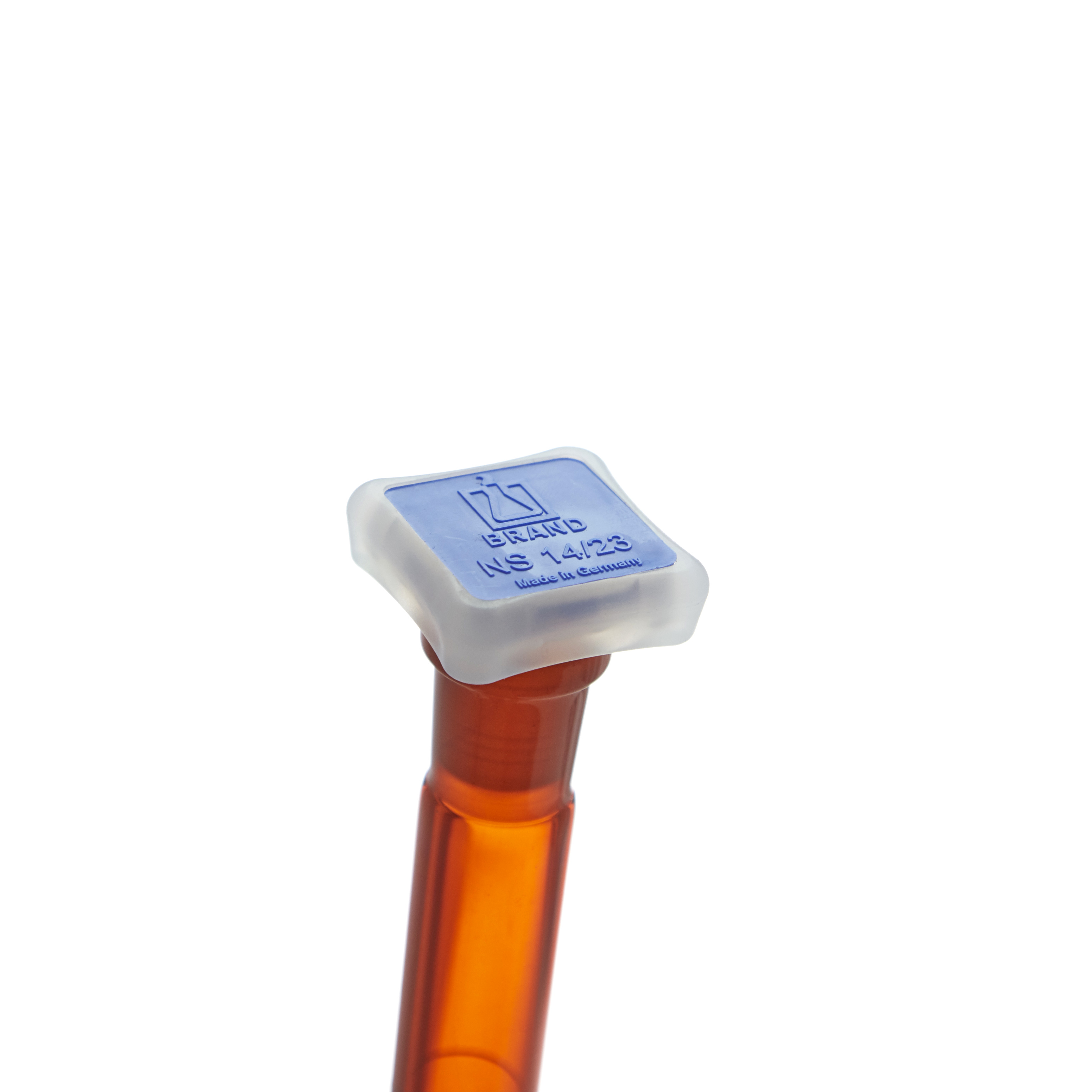 MATRAZ VOLUMÉTRICO DE 100ml CLASE A DIN ACTÍNICO. TAPÓN DE PLÁSTICO. BRAND