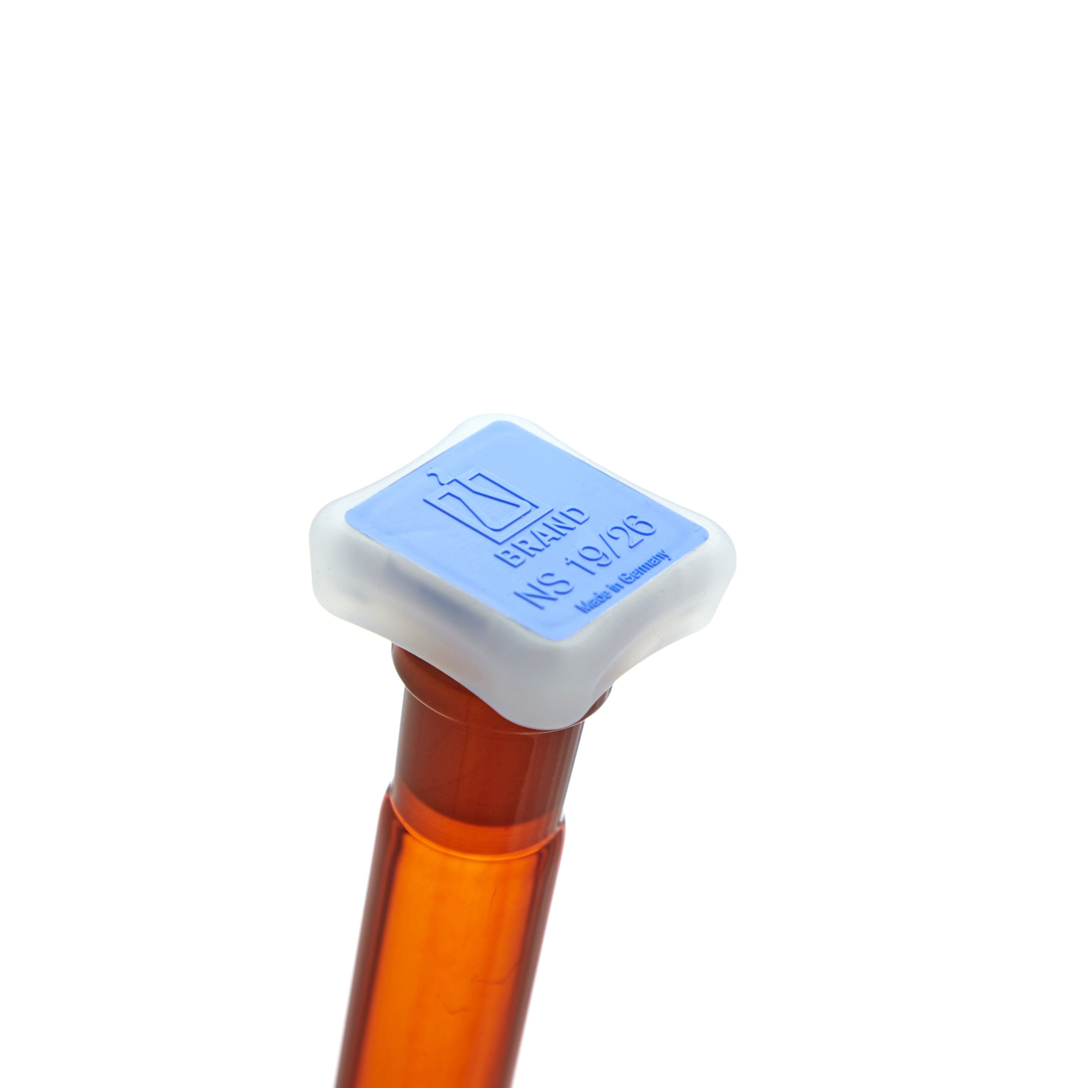 MATRAZ VOLUMÉTRICO DE 500ml CLASE A DIN ACTÍNICO. TAPÓN DE PLÁSTICO. BRAND