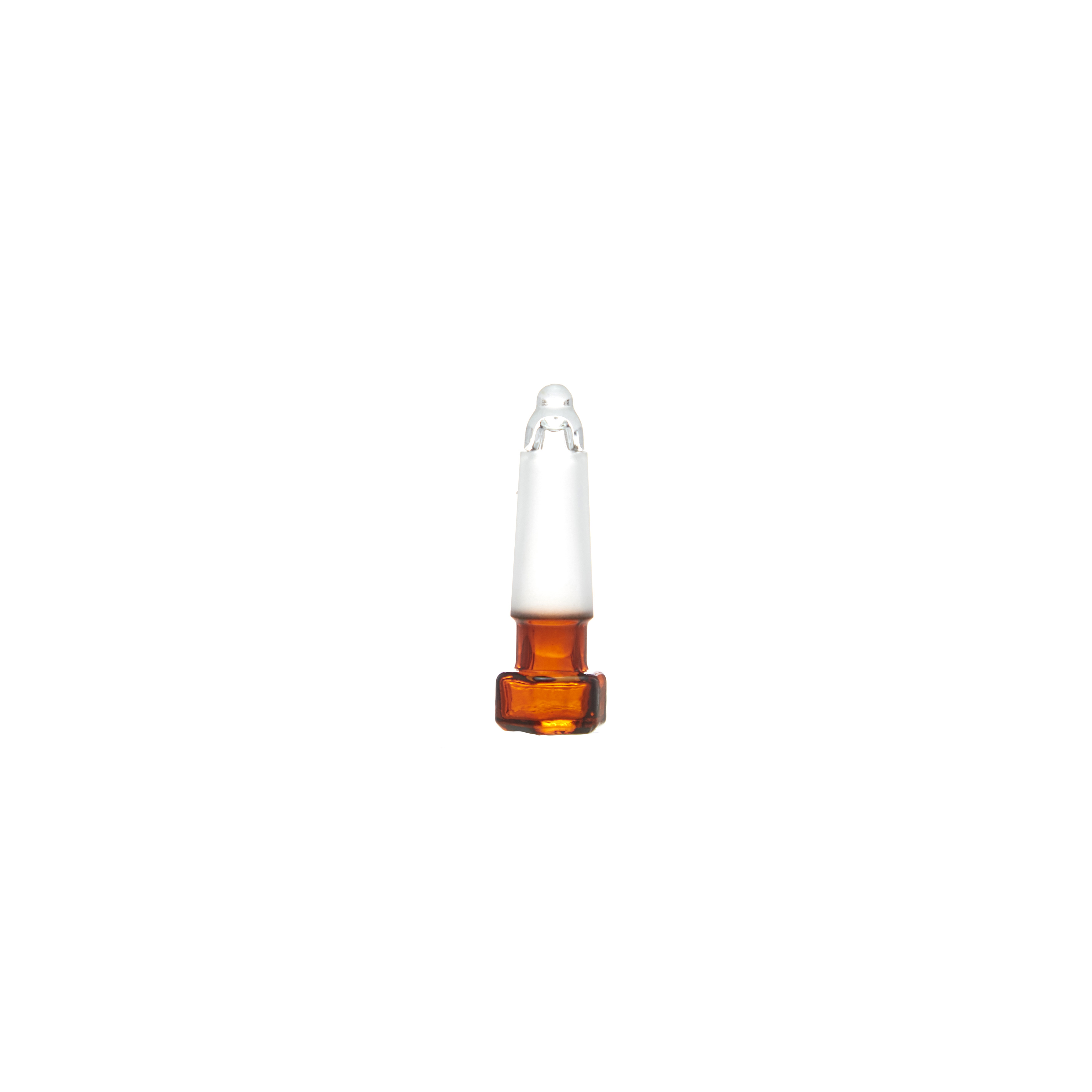 MATRAZ VOLUMÉTRICO DE 5ml CLASE A DIN ACTÍNICO. CUELLO ANCHO. TAPÓN DE VIDRIO. BRAND