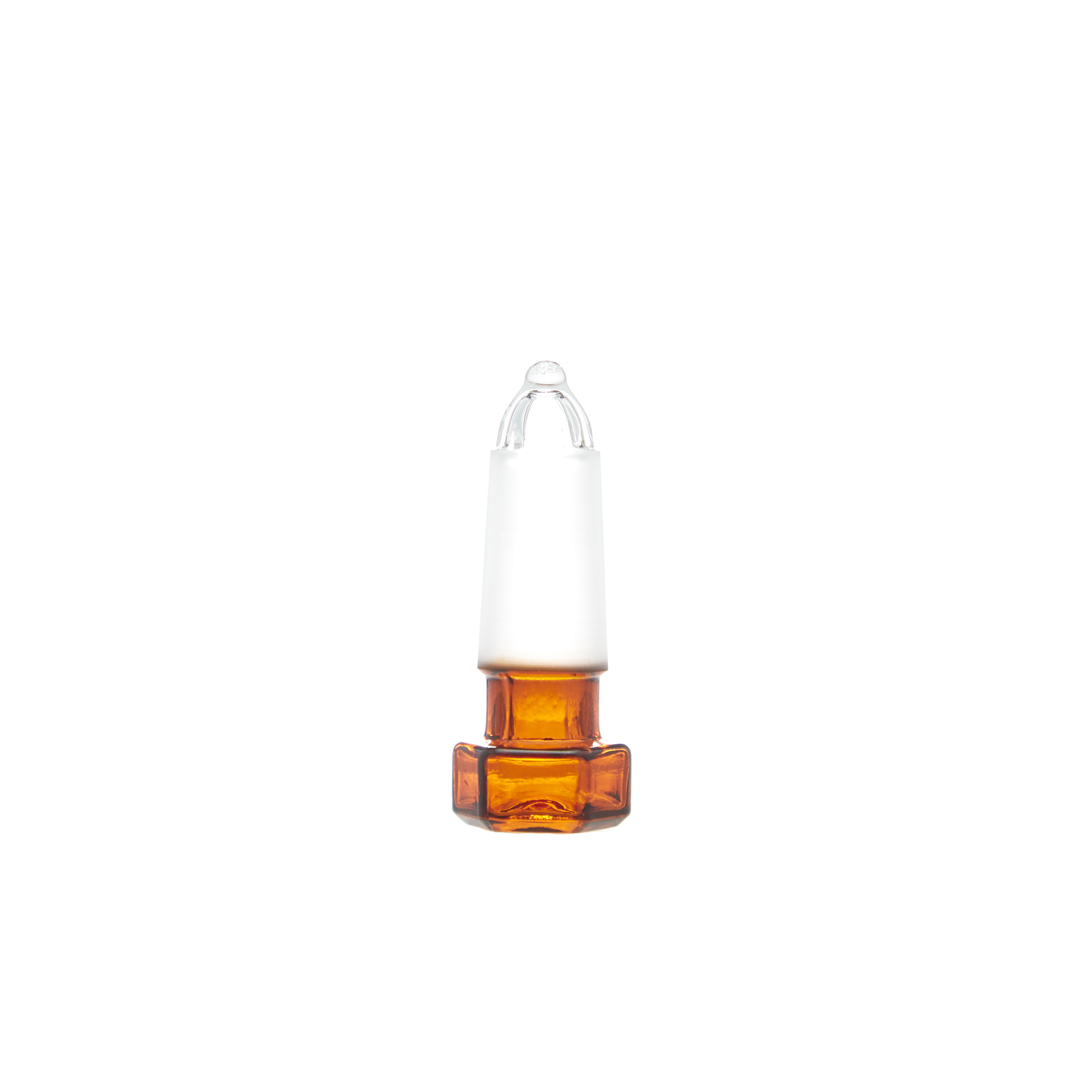 MATRAZ VOLUMÉTRICO DE 50ml CLASE A DIN ACTÍNICO. CUELLO ANCHO. TAPÓN DE VIDRIO. BRAND