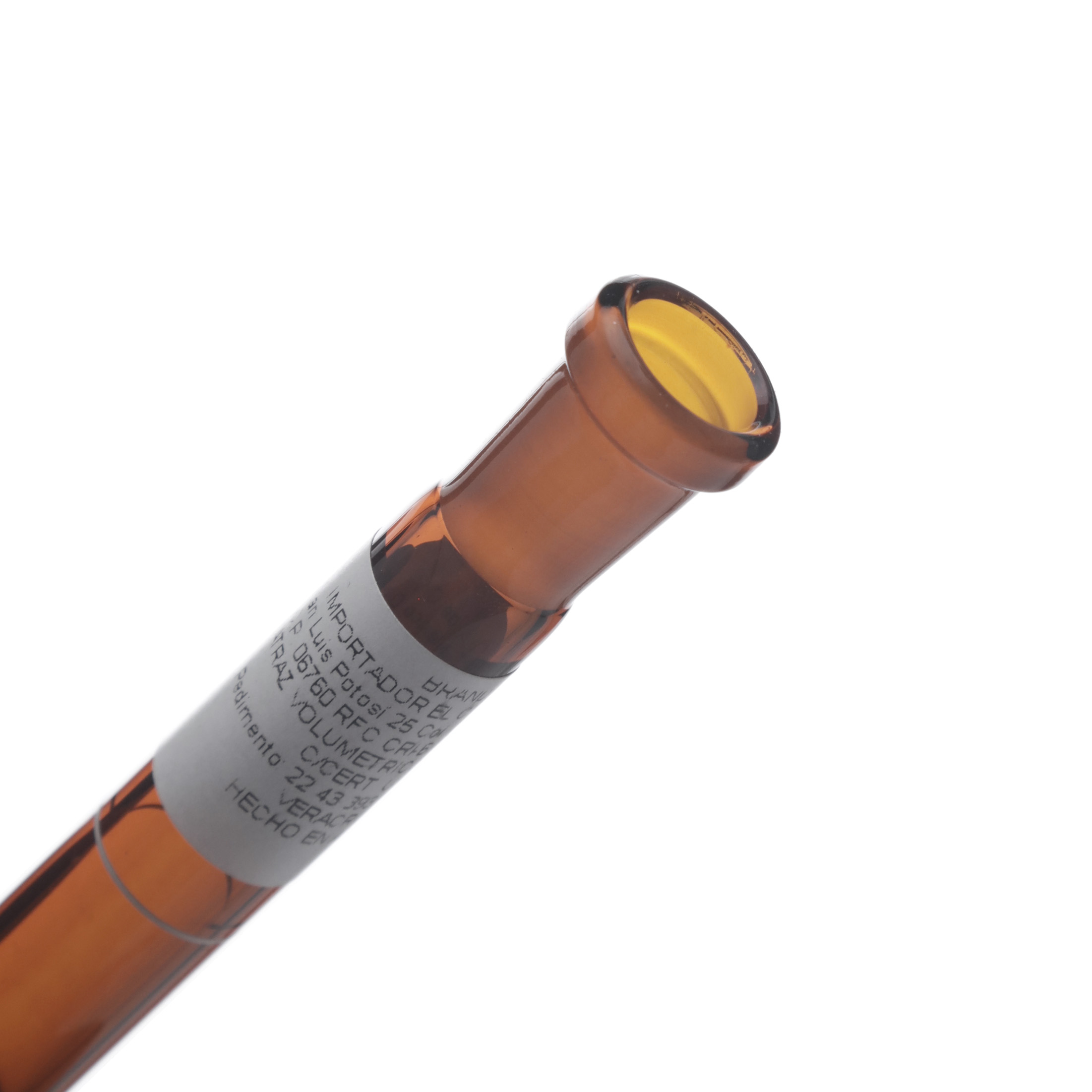 MATRAZ VOLUMÉTRICO DE 25ml USP ACTÍNICO. TAPÓN DE PLÁSTICO. BRAND