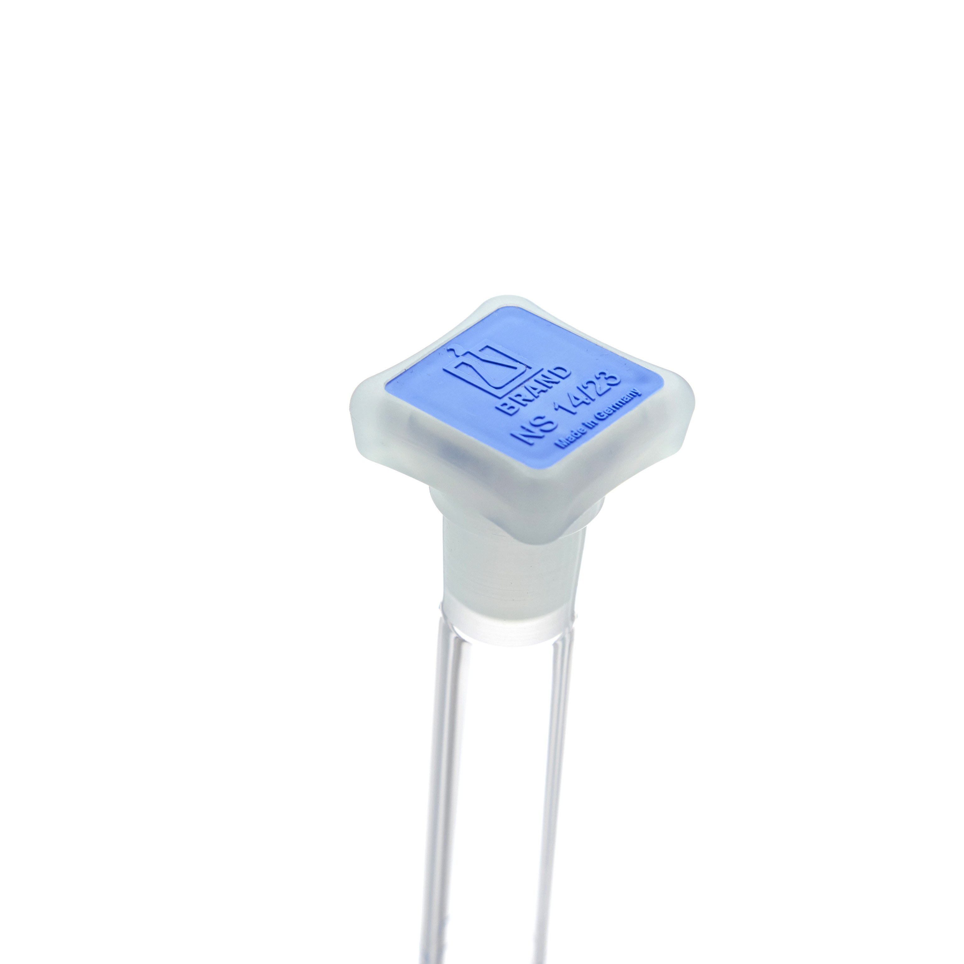 MATRAZ VOLUMÉTRICO DE 100ml CLASE A DIN CON CERTIFICADO. 3 AFOROS. BRAND