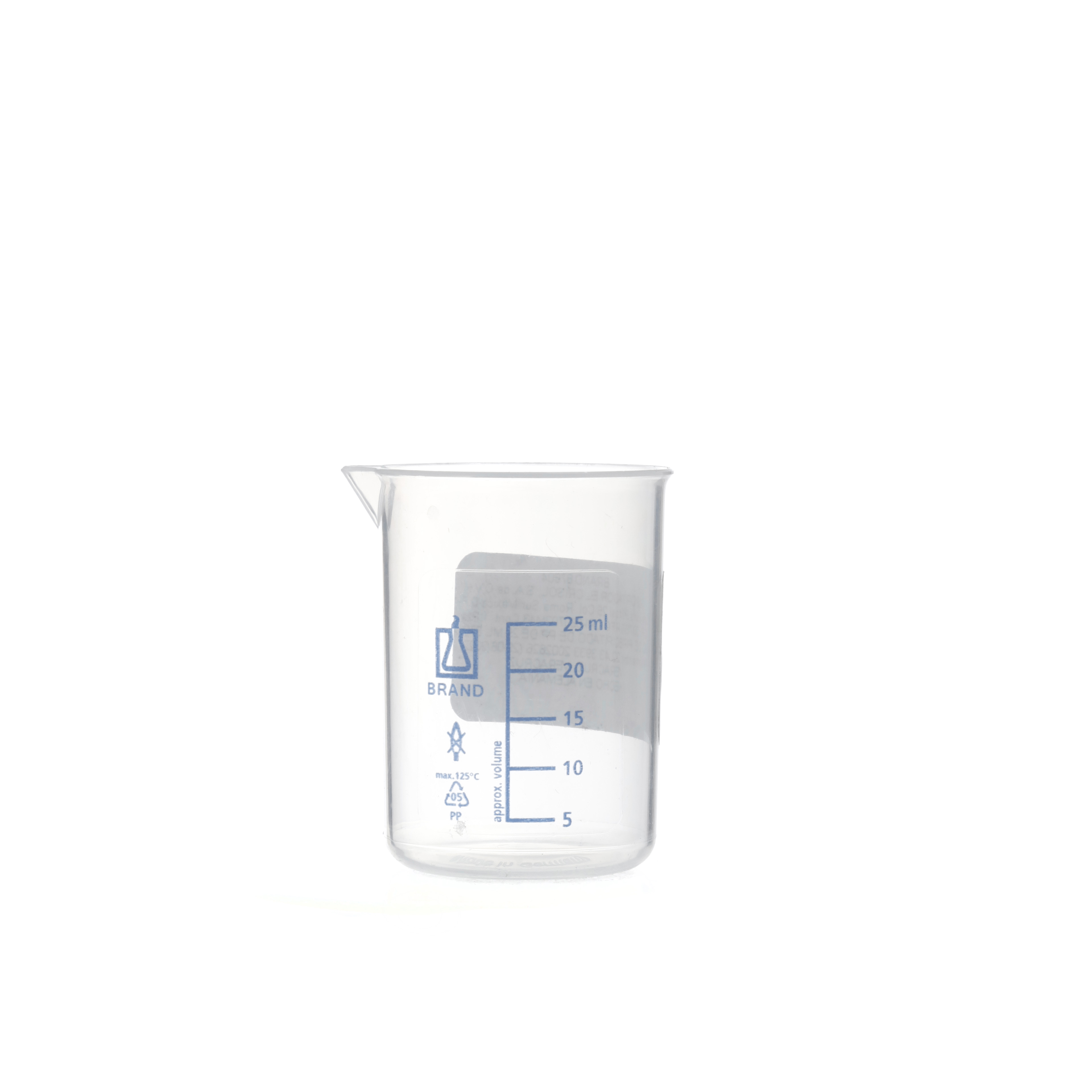 VASO DE PRECIPITADO DE PP DE 25ml. BRAND