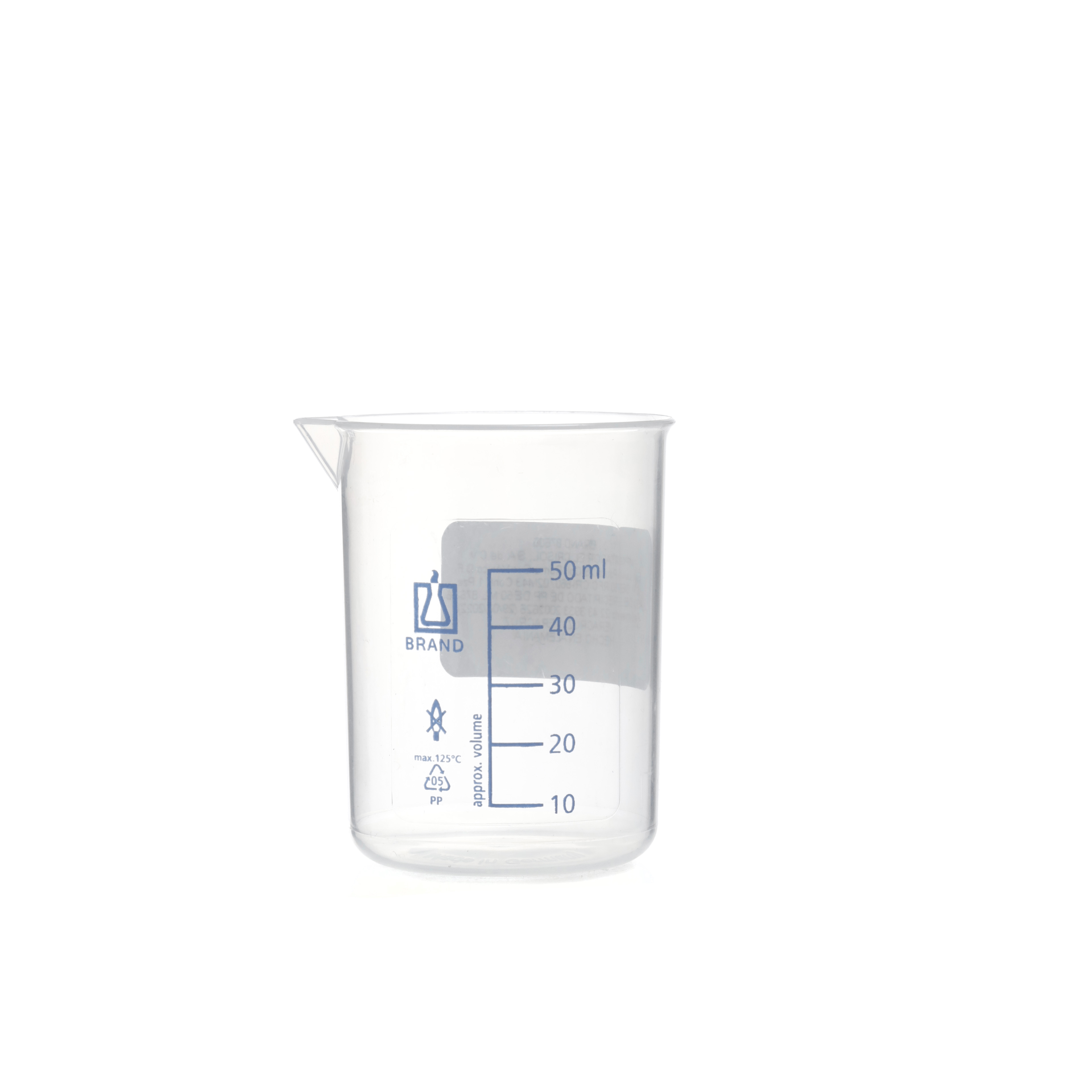 VASO DE PRECIPITADO DE PP DE 50ml. BRAND