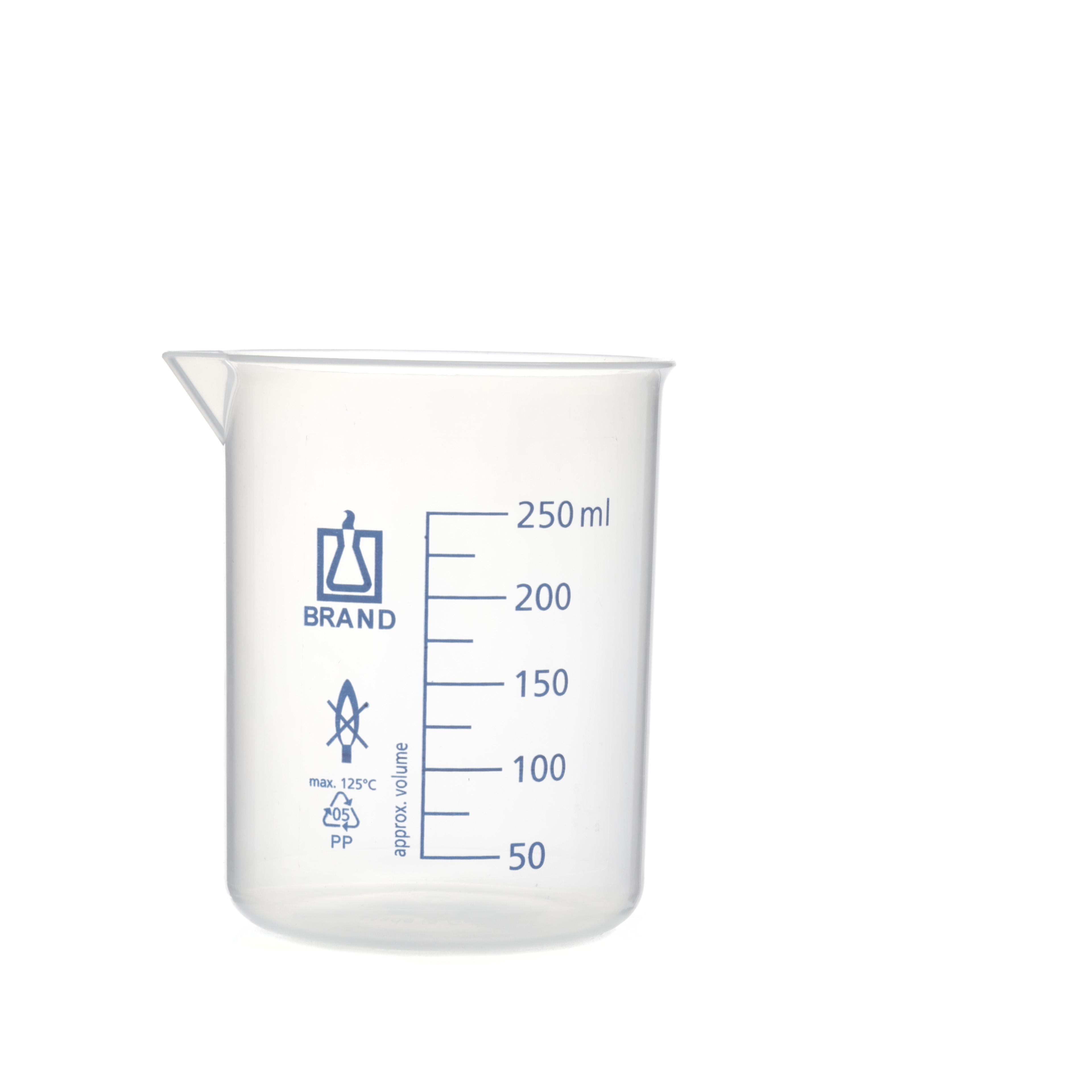 VASO DE PRECIPITADO DE PP DE 250ml. BRAND