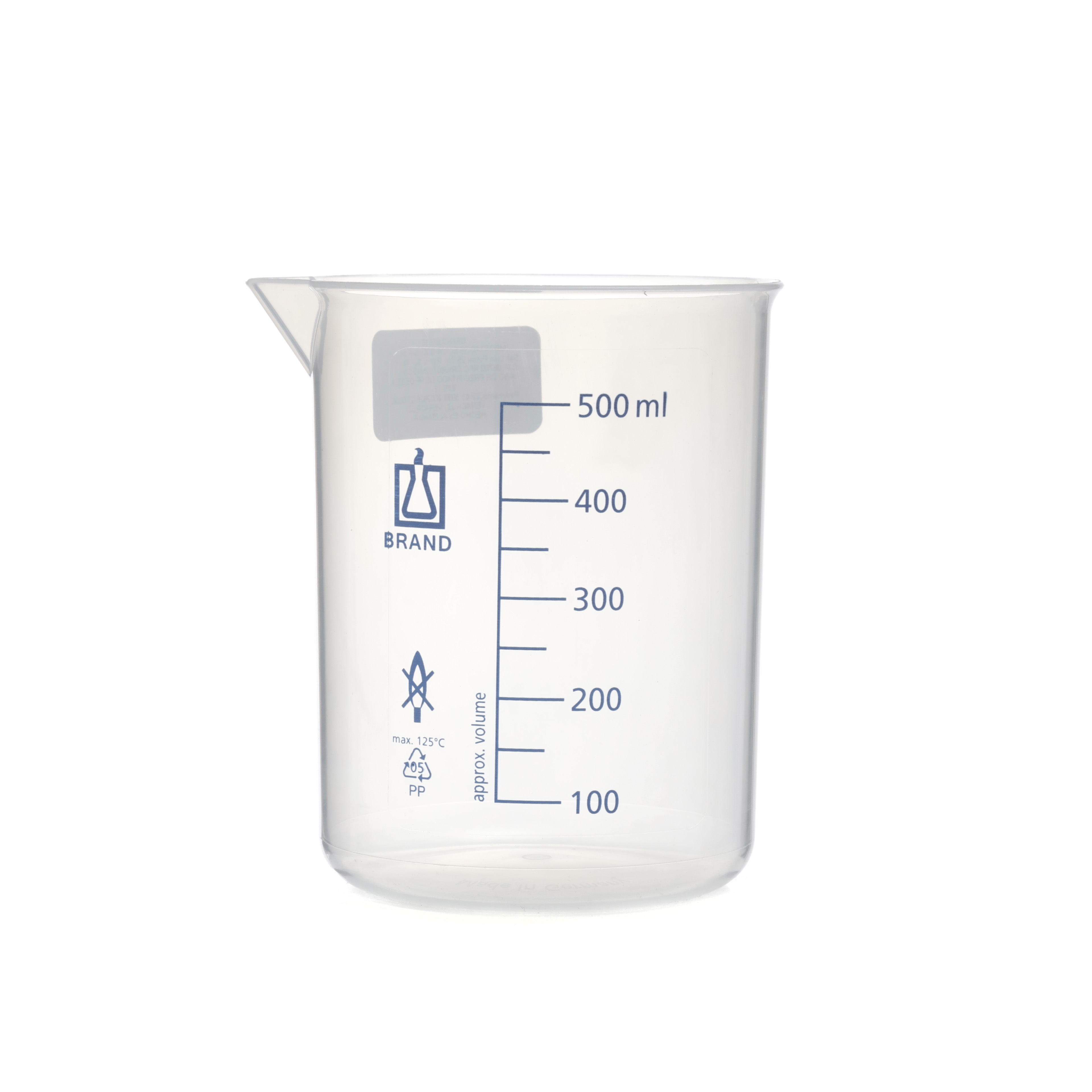 VASO DE PRECIPITADO DE PP DE 500ml. BRAND