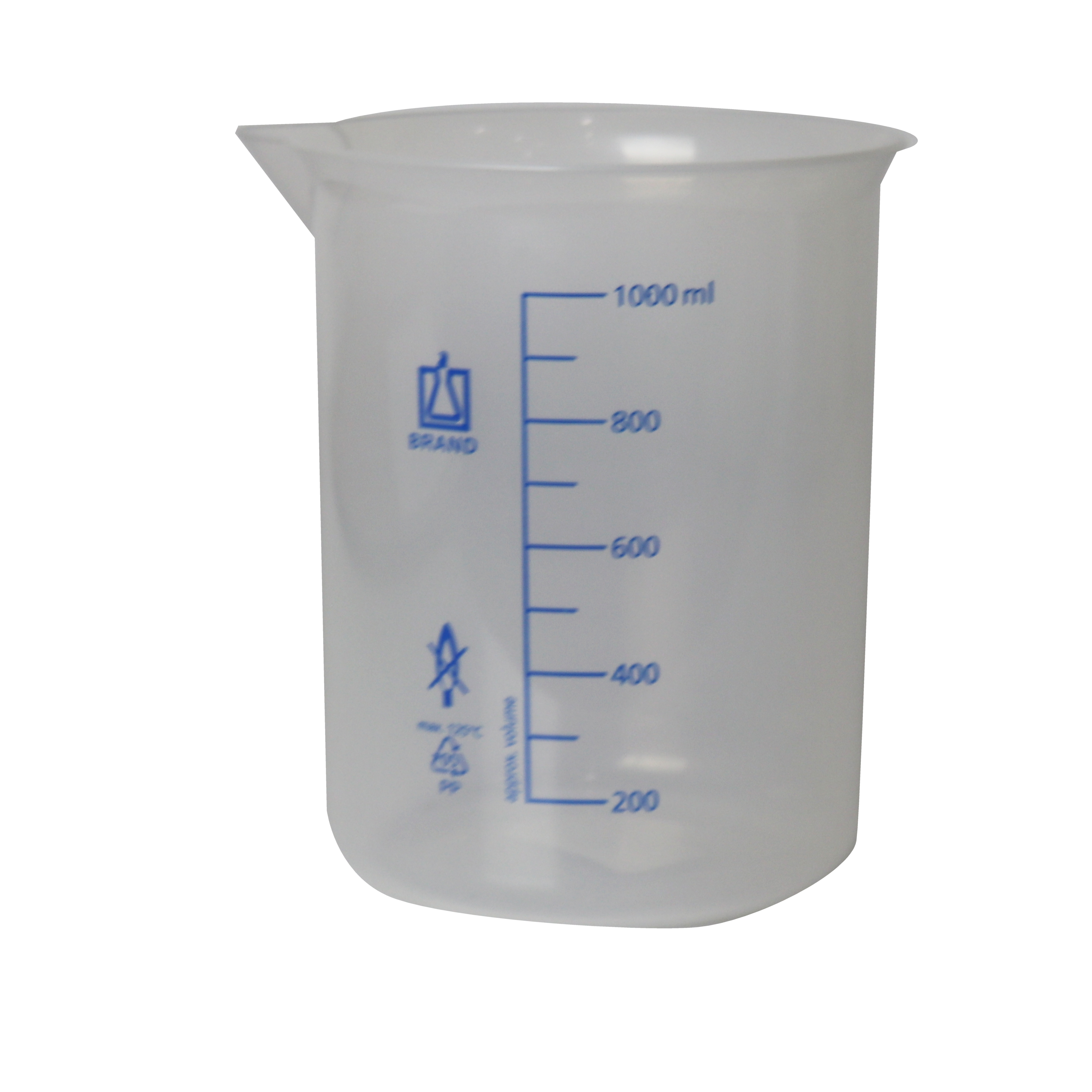 VASO DE PRECIPITADO DE PP DE 1000 ml, GRADUADO. BRAND