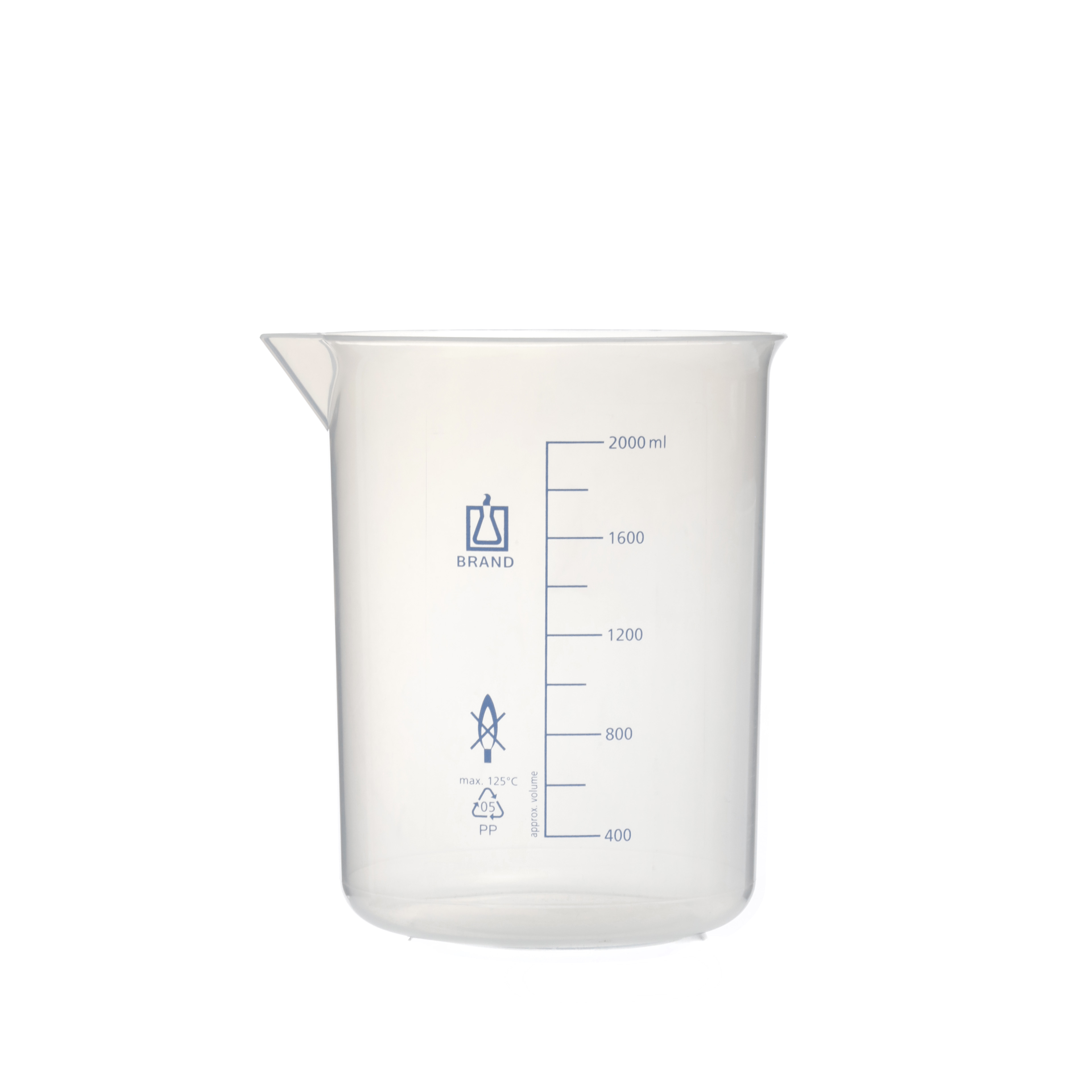 VASO DE PRECIPITADO DE PP DE 2l. BRAND