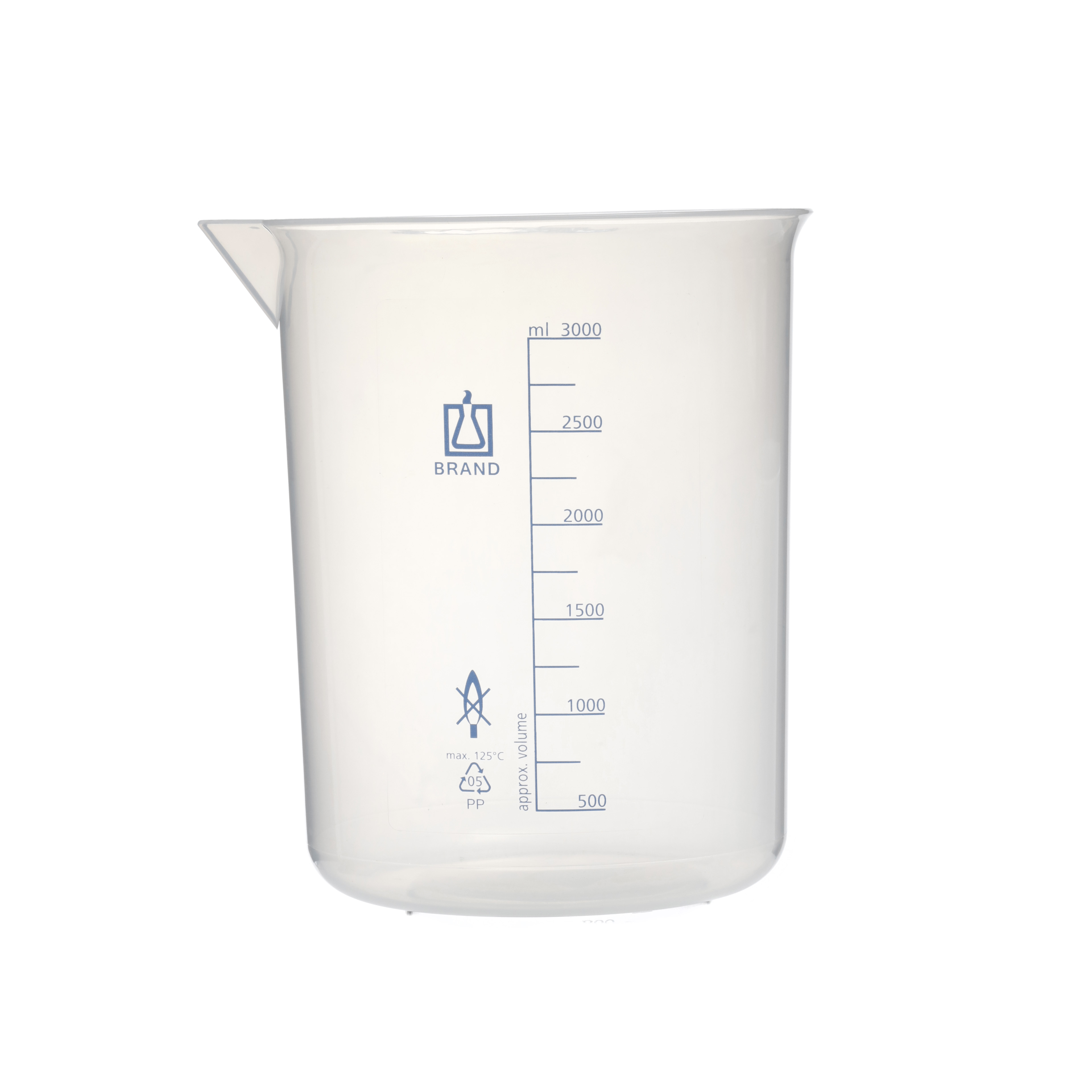 VASO DE PRECIPITADO DE PP DE 3l. BRAND