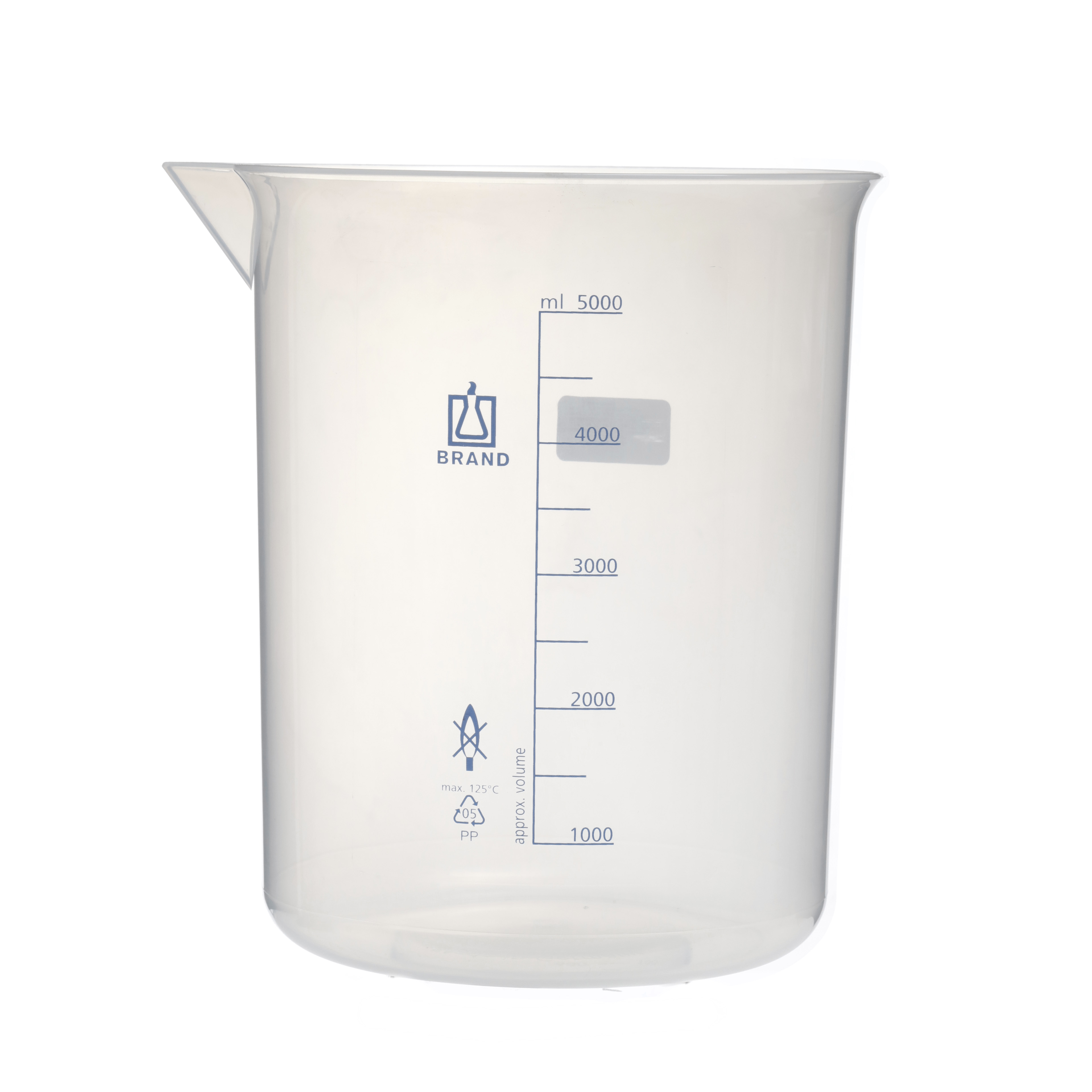 VASO DE PRECIPITADO DE PP DE 5l. BRAND
