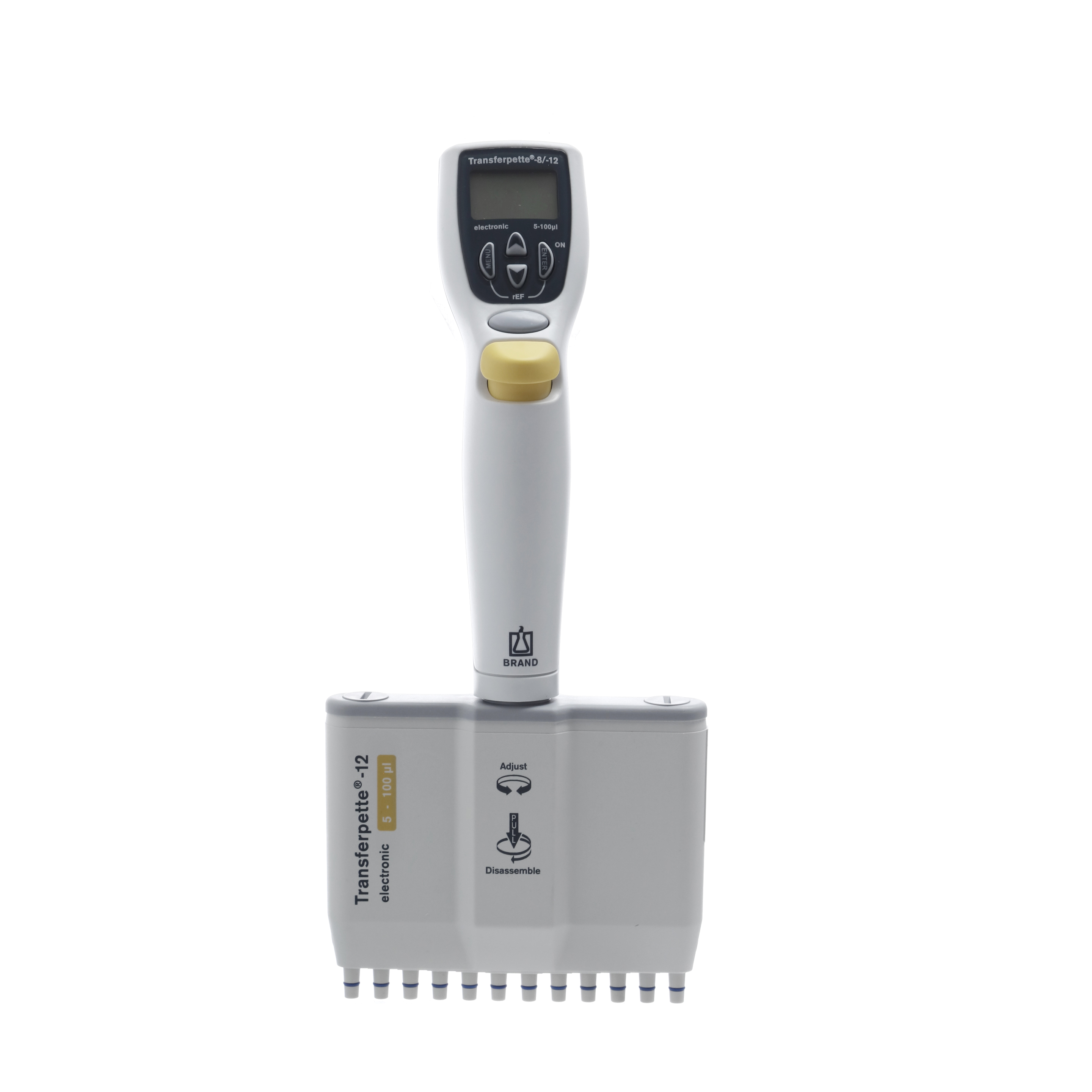 MICROPIPETA ELECTRÓNICA DE 5 A 100µL 12 CANALES. BRAND