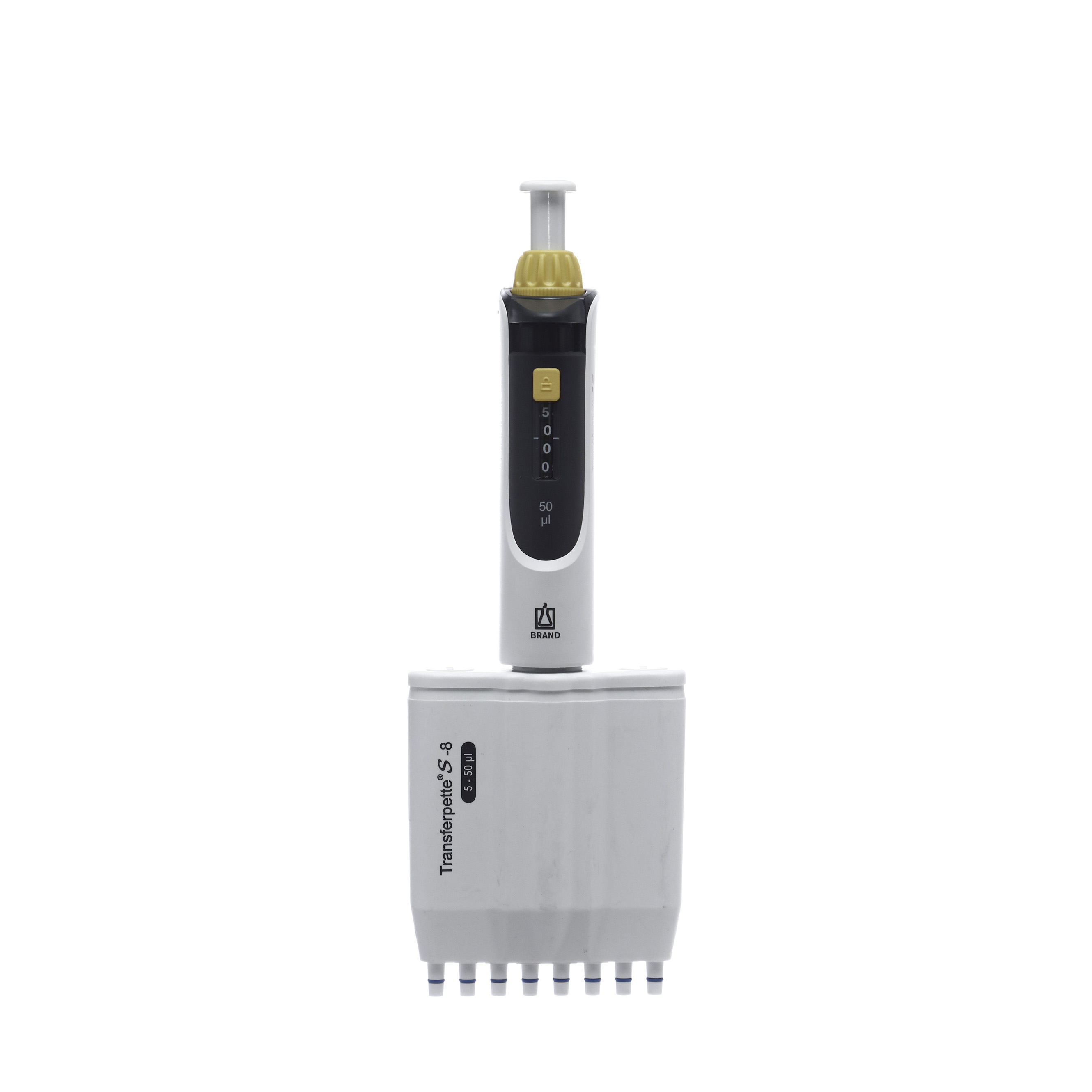 MICROPIPETA DE 5 A 50μL 8 CANALES. VOLUMEN VARIABLE. BRAND