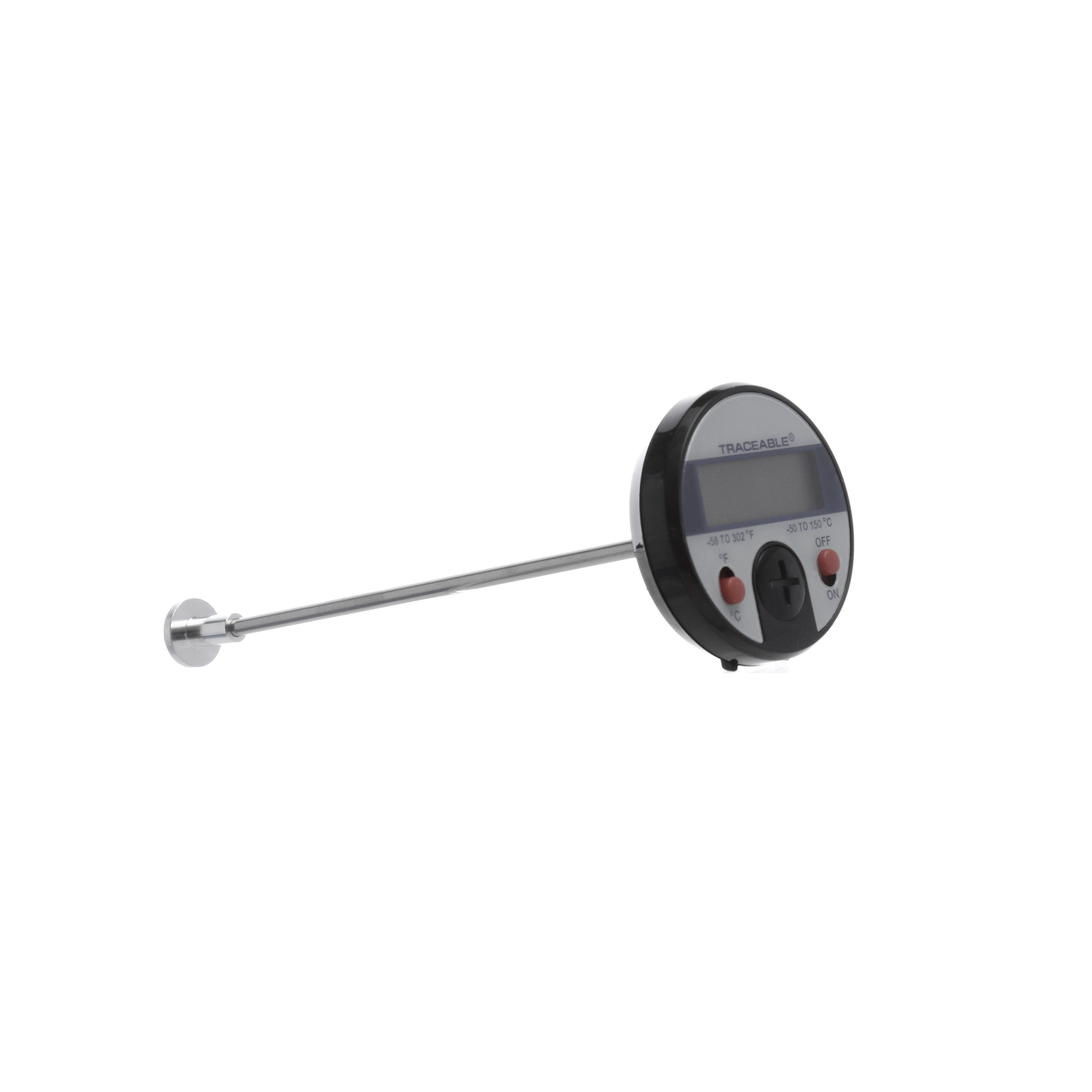 TERMÓMETRO DIGITAL DE -50 A 150°C TRACEABLE PARA MEDICIONES DE SUPERFICIE. VÁSTAGO DE 13.3cm. CONTROL COMPANY