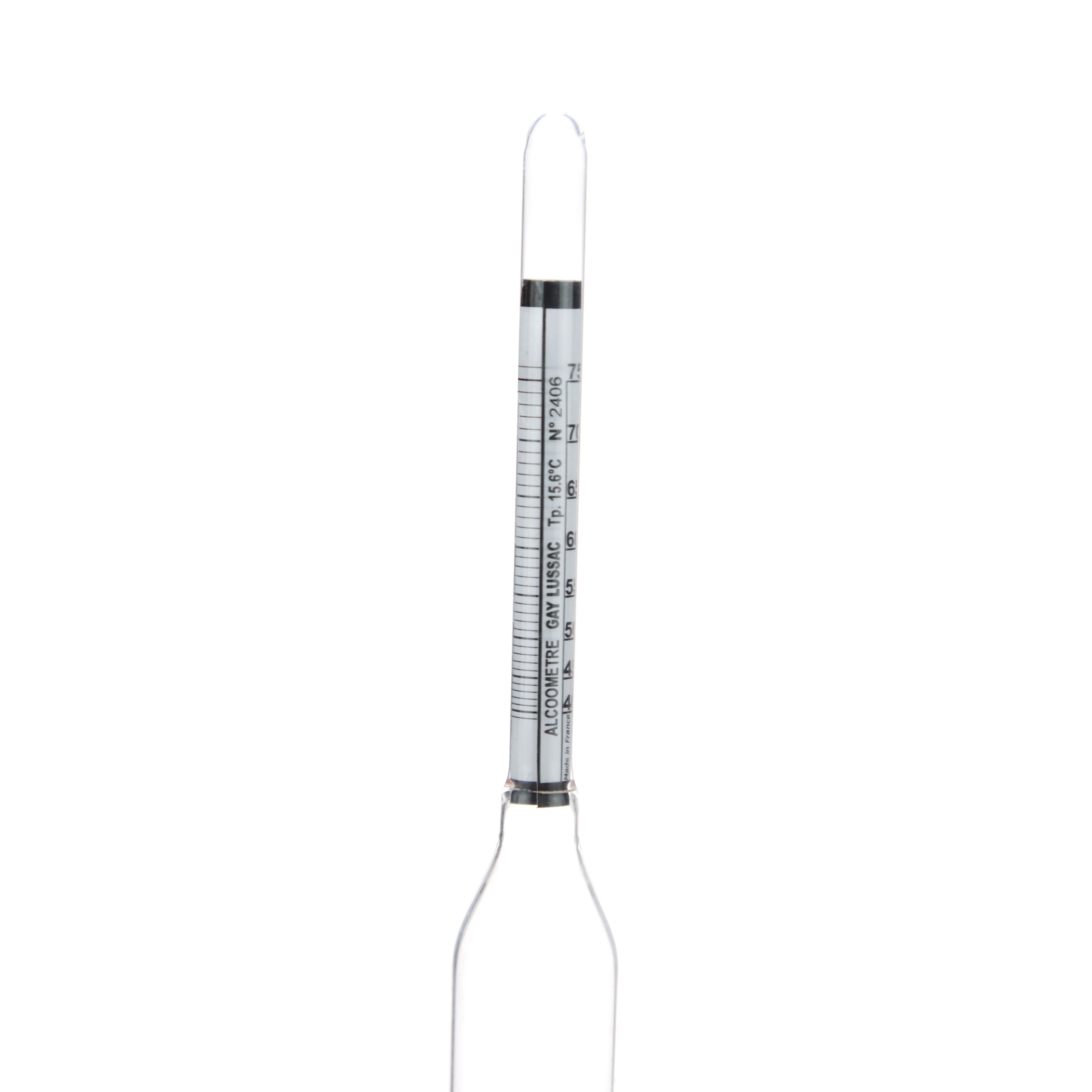 DENSÍMETRO PARA ALCOHOL DE 40 A 75°. ALLA FRANCE