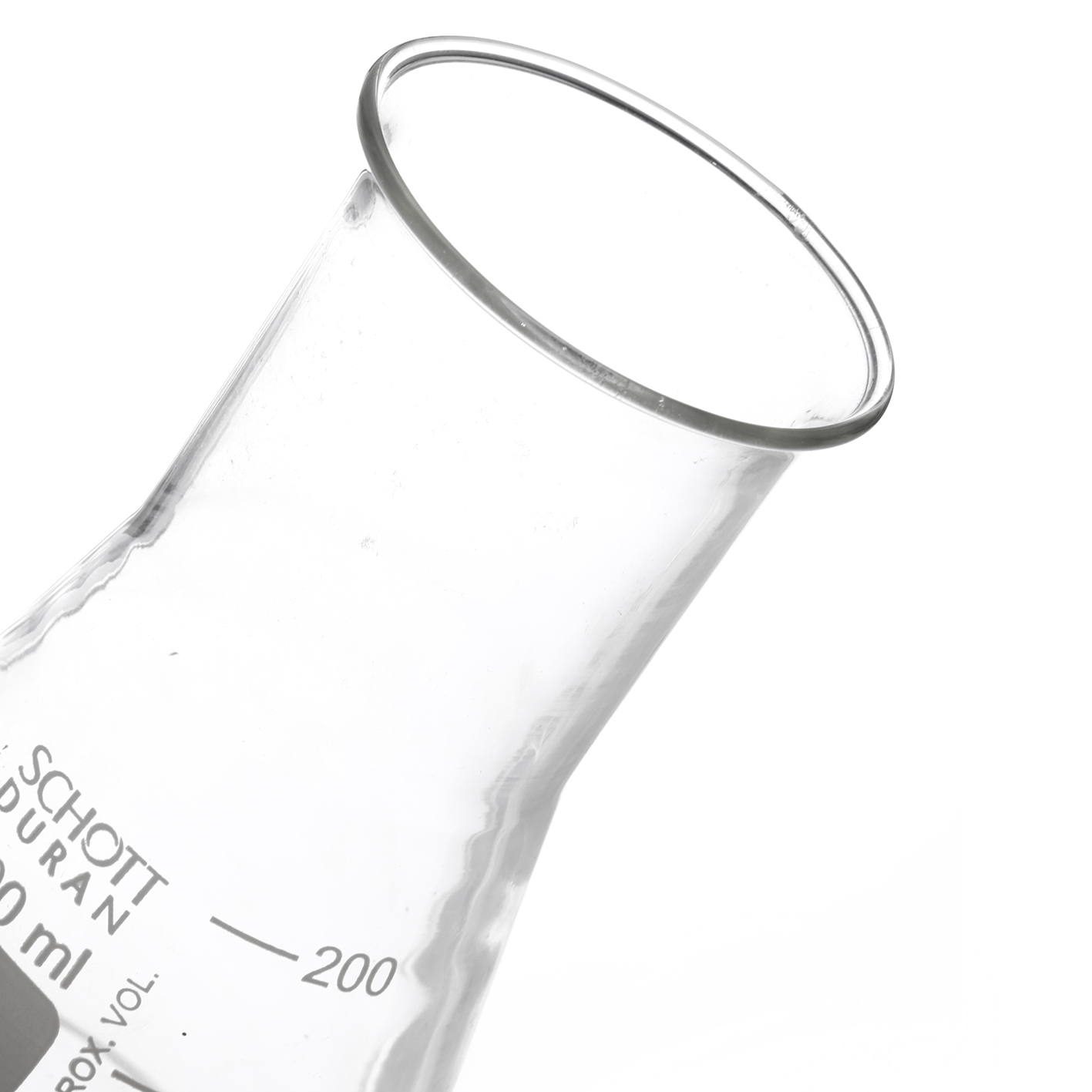 MATRAZ ERLENMEYER DE 200 ml BOCA ANCHA. DURAN