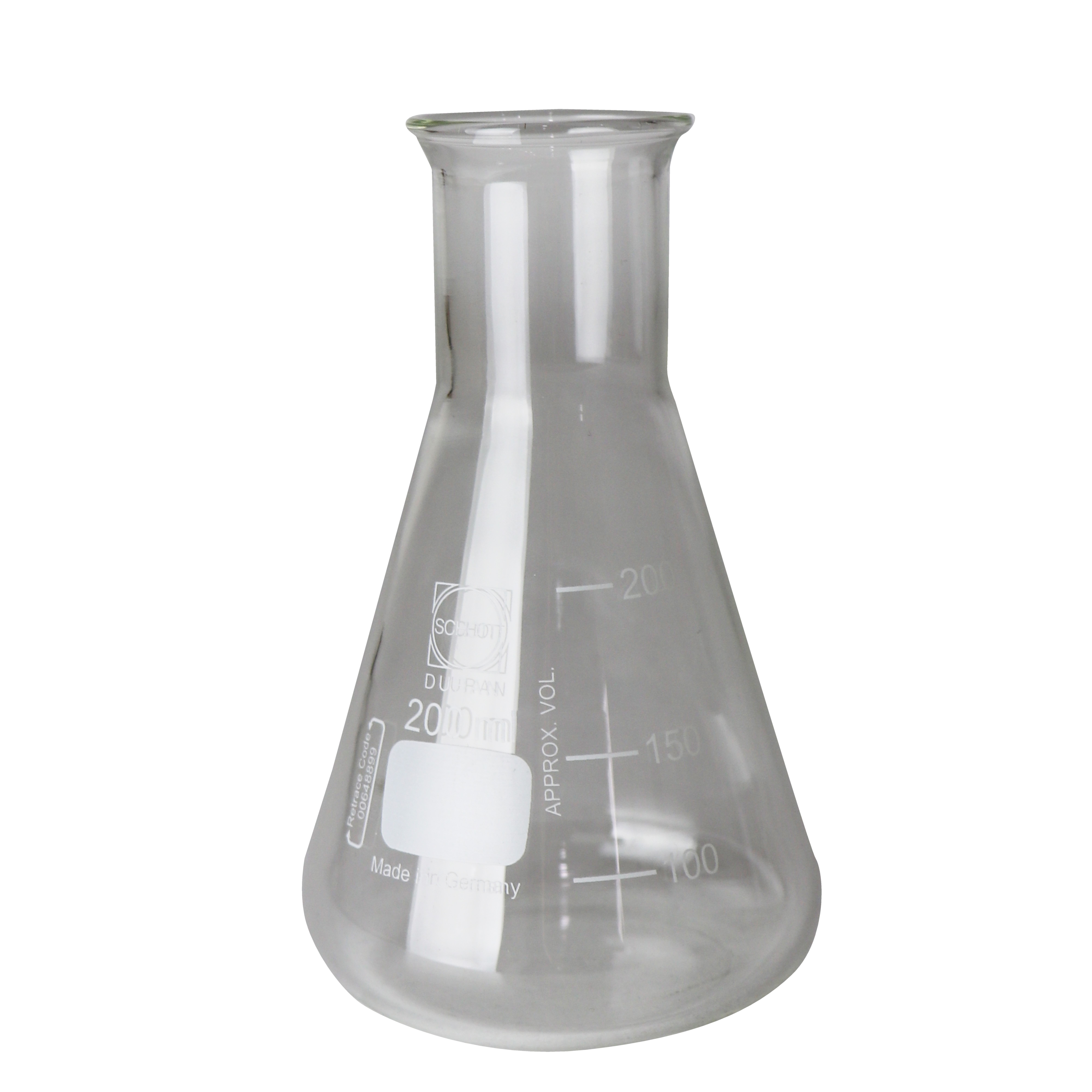 MATRAZ ERLENMEYER DE 200 ml. DURAN
