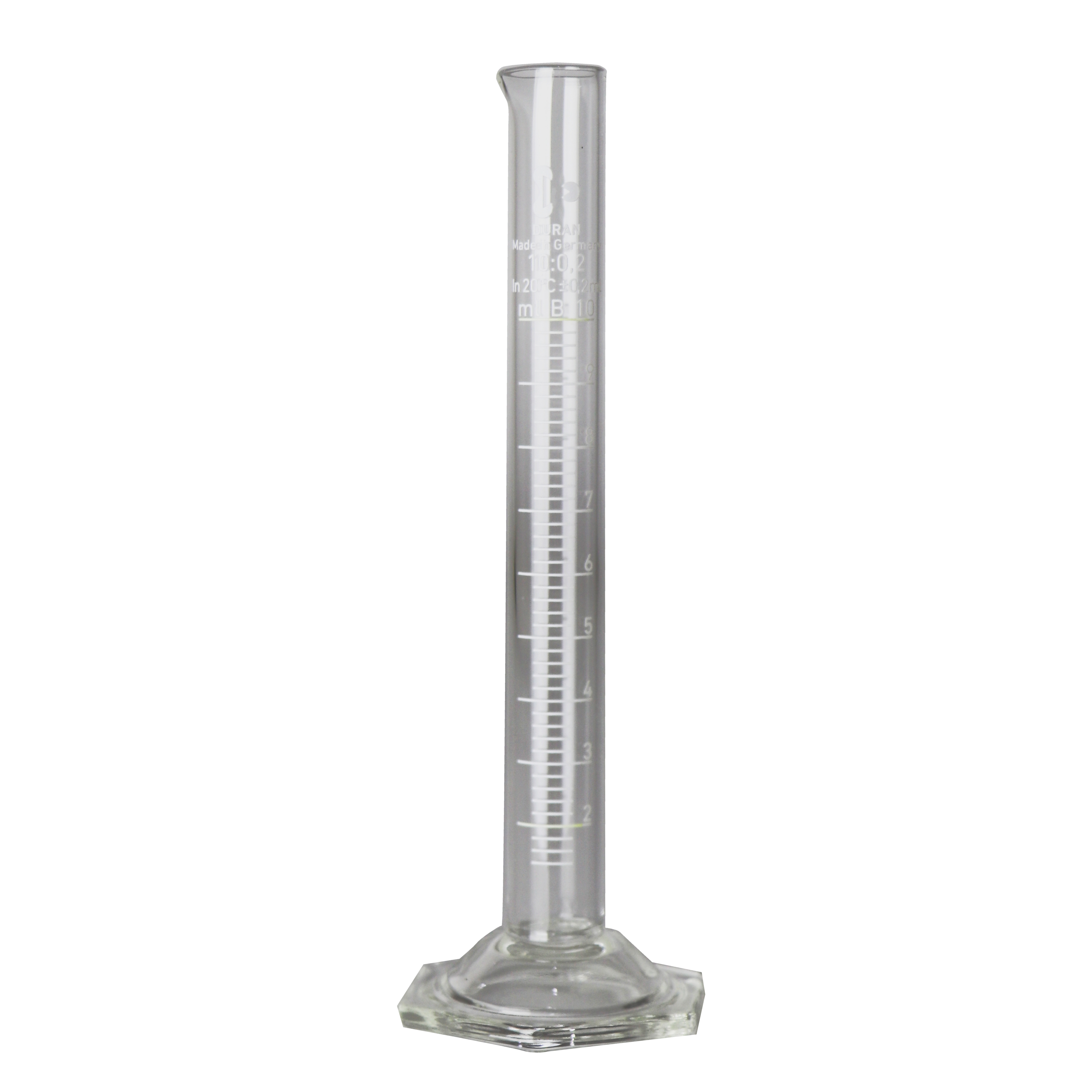 PROBETA GRADUADA DE 10 ml. DURAN