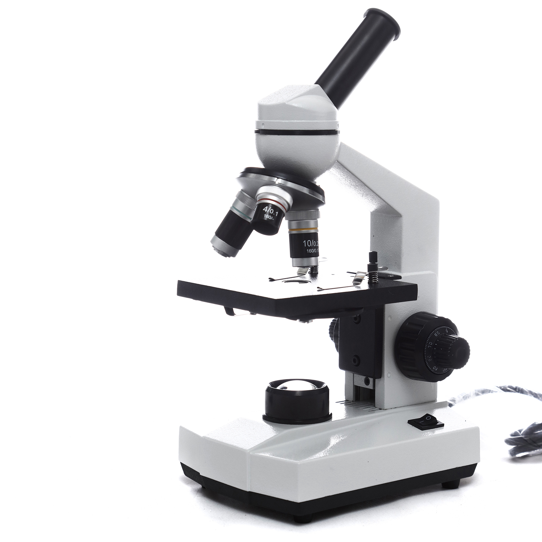 MICROSCOPIO MONOCULAR CON LÁMPARA 400X. ECXSA.