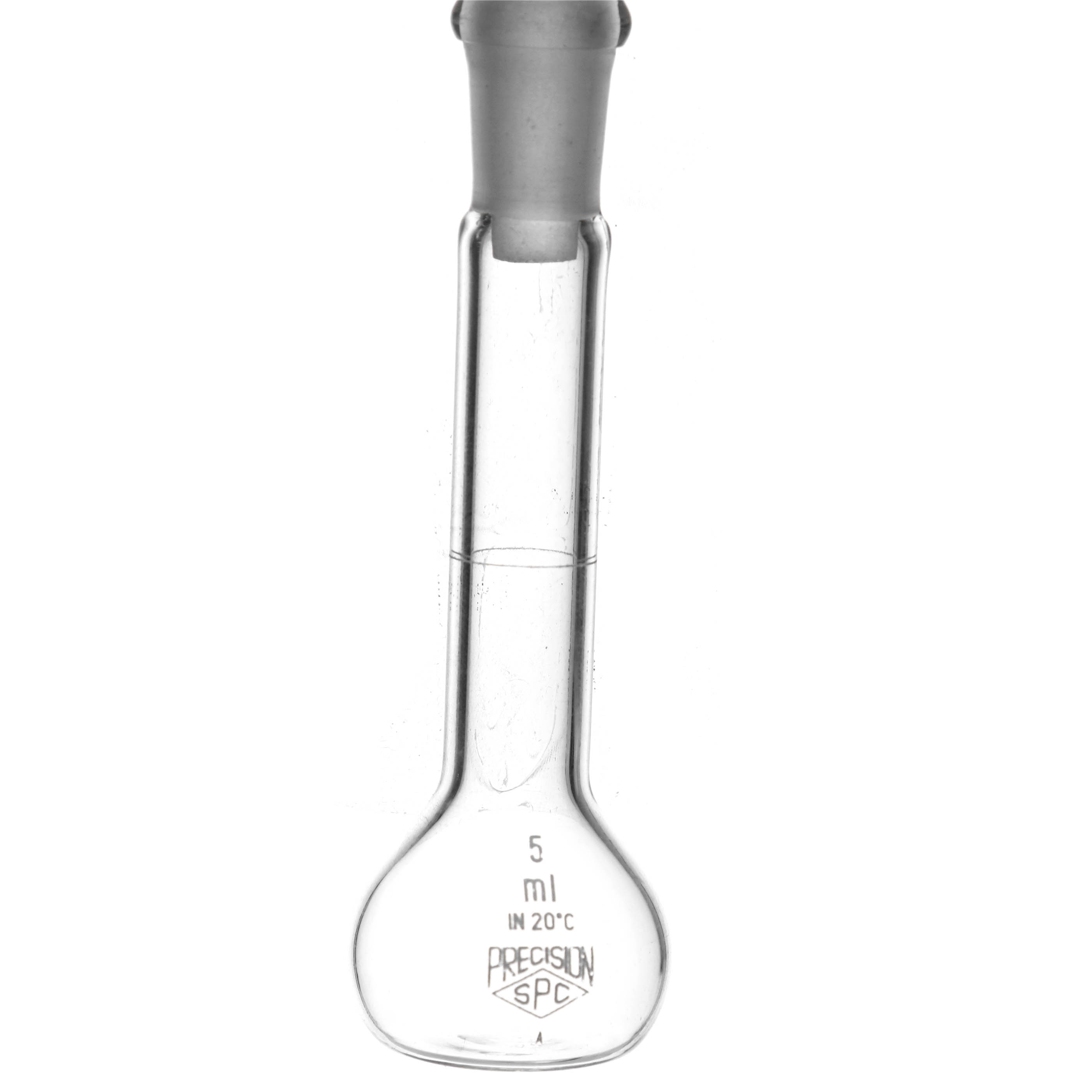 MATRAZ VOLUMÉTRICO DE 5ml CLASE A DIN. TAPÓN DE VIDRIO. KAVALIER