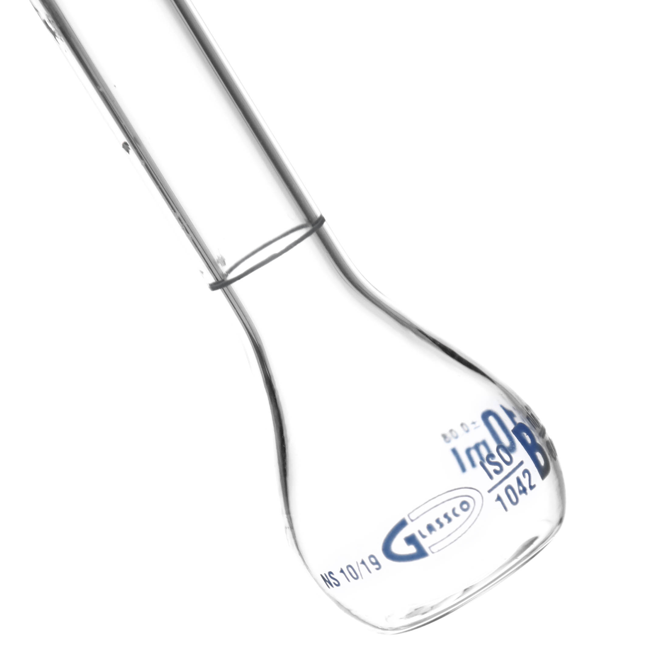 MATRAZ VOLUMÉTRICO DE 10ml CLASE B DIN. TAPÓN DE VIDRIO. KAVALIER