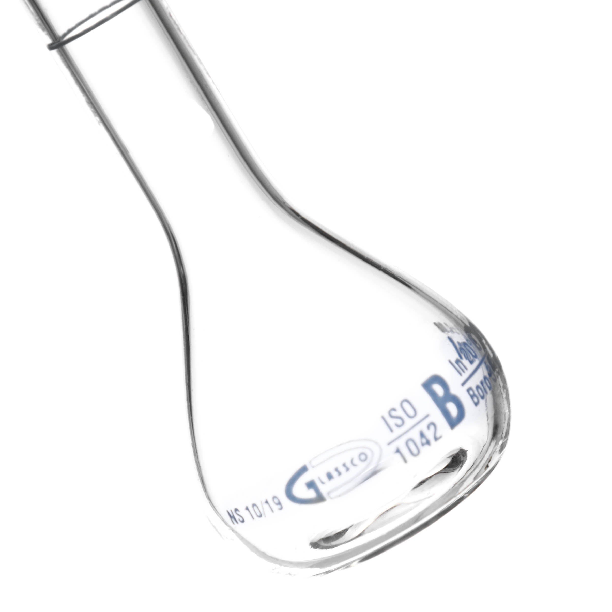 MATRAZ VOLUMÉTRICO DE 20ml CLASE B DIN. TAPÓN DE VIDRIO. KAVALIER