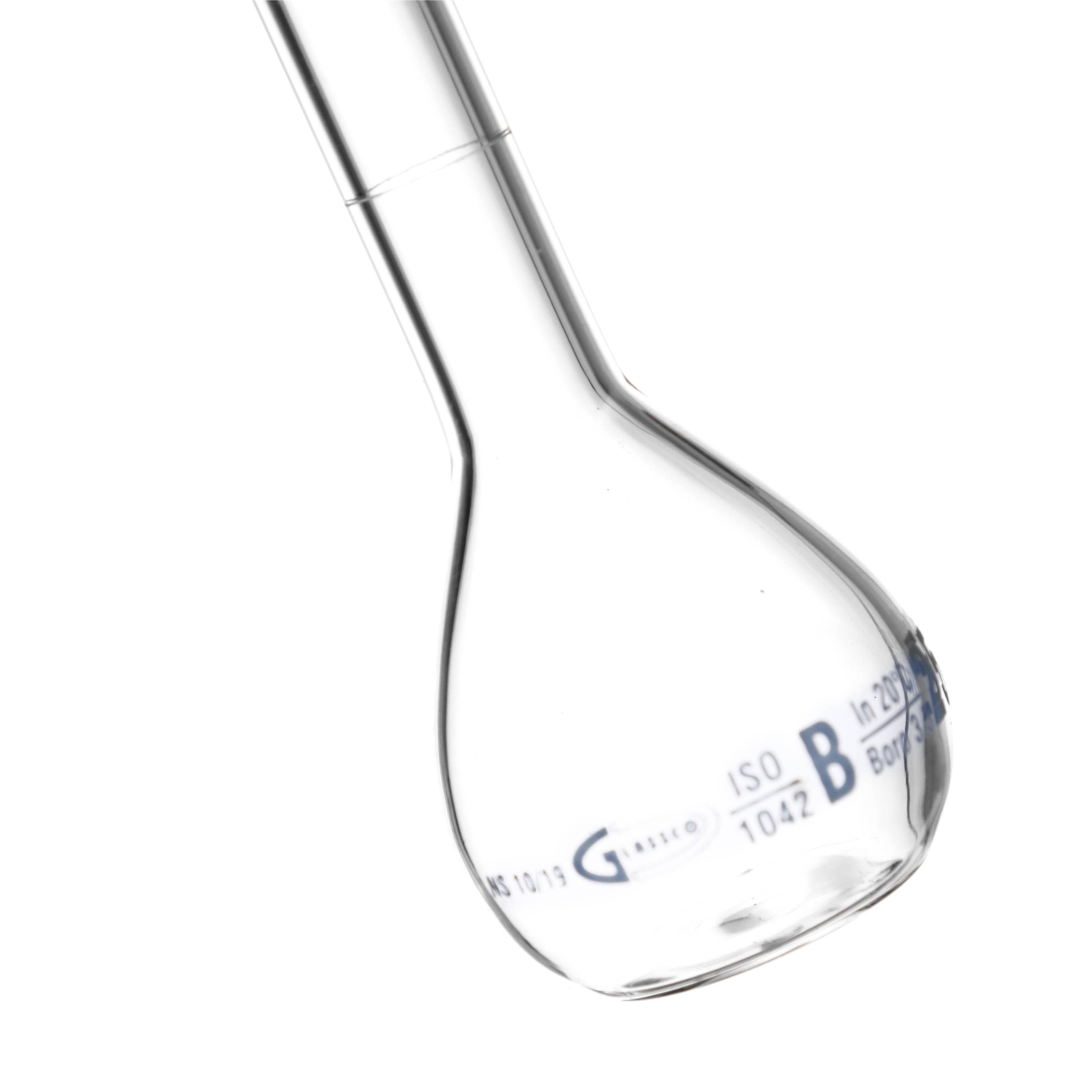 MATRAZ VOLUMÉTRICO DE 25ml CLASE A DIN. TAPÓN DE VIDRIO. KAVALIER