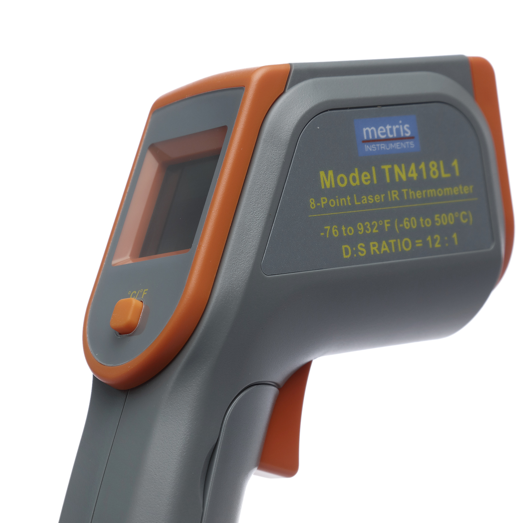 TERMÓMETRO DIGITAL INFRARROJO DE -50 A 1000°C. TIPO PISTOLA. EXTECH