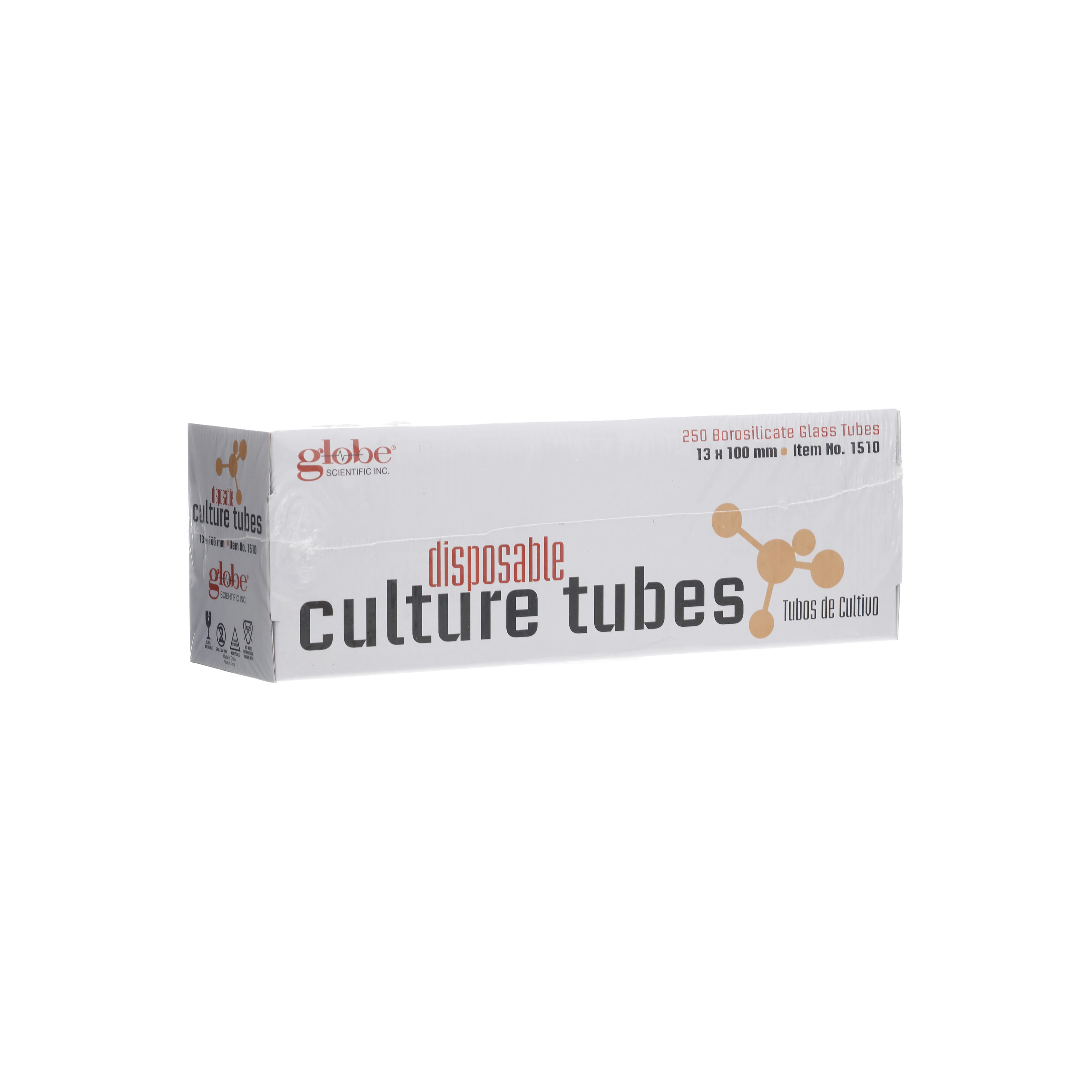 TUBO DE CULTIVO DE VIDRIO DE 13X100mm. GLOBE SCIENTIFIC