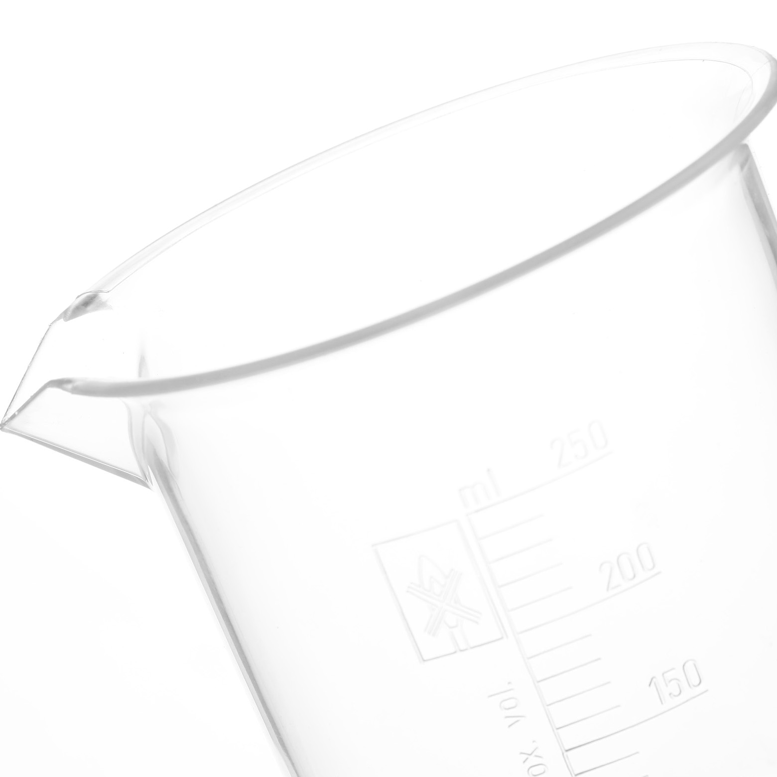 VASO DE PRECIPITADO DE PLÁSTICO PMP DE 250 ml. GLOBE SCIENTIFIC.