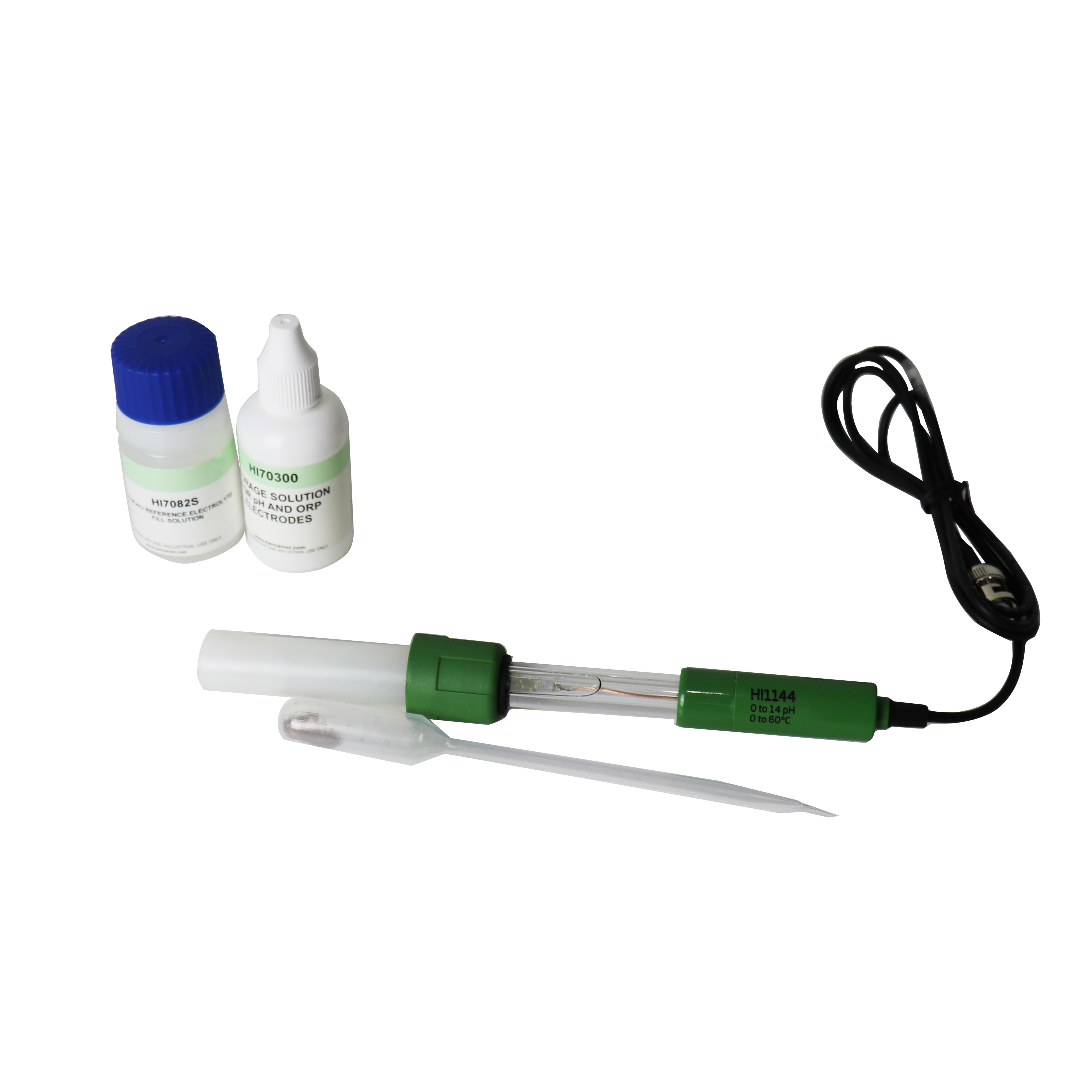 ELECTRODO CALOMEL PARA PH, CON CUERPO DE VIDRIO Y JUNTA CERÁMICA. HANNA INSTRUMENTS.