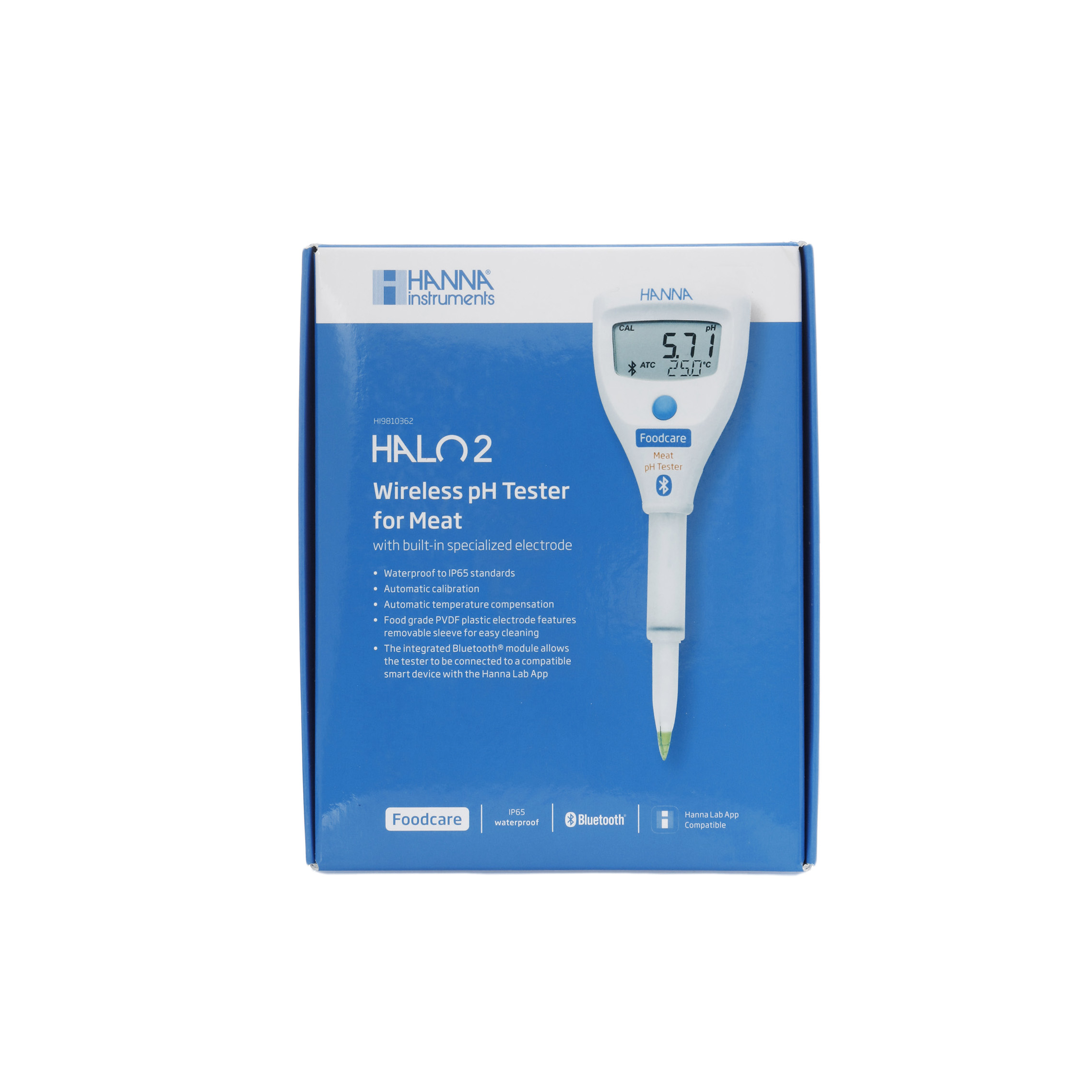 MEDIDOR DE PH INALÁMBRICO HALO2 PARA CARNE. HANNA INSTRUMENTS