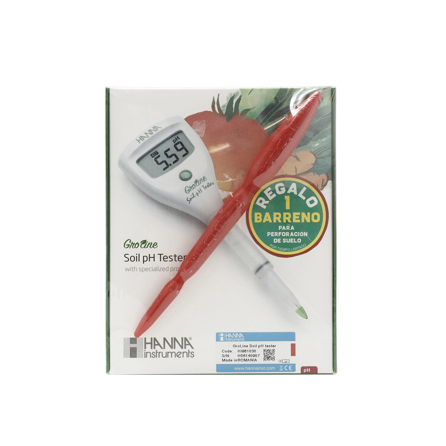 MEDIDOR DE PH TIPO LÁPIZ PARA SUELOS (GROLINE). HANNA INSTRUMENTS