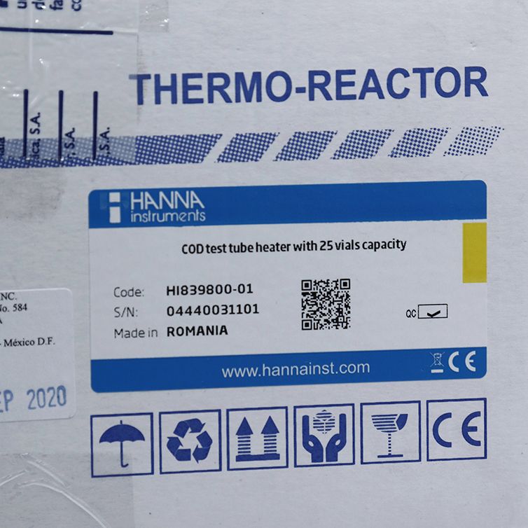 REACTOR PARA 25 VIALES DE DQO. HANNA