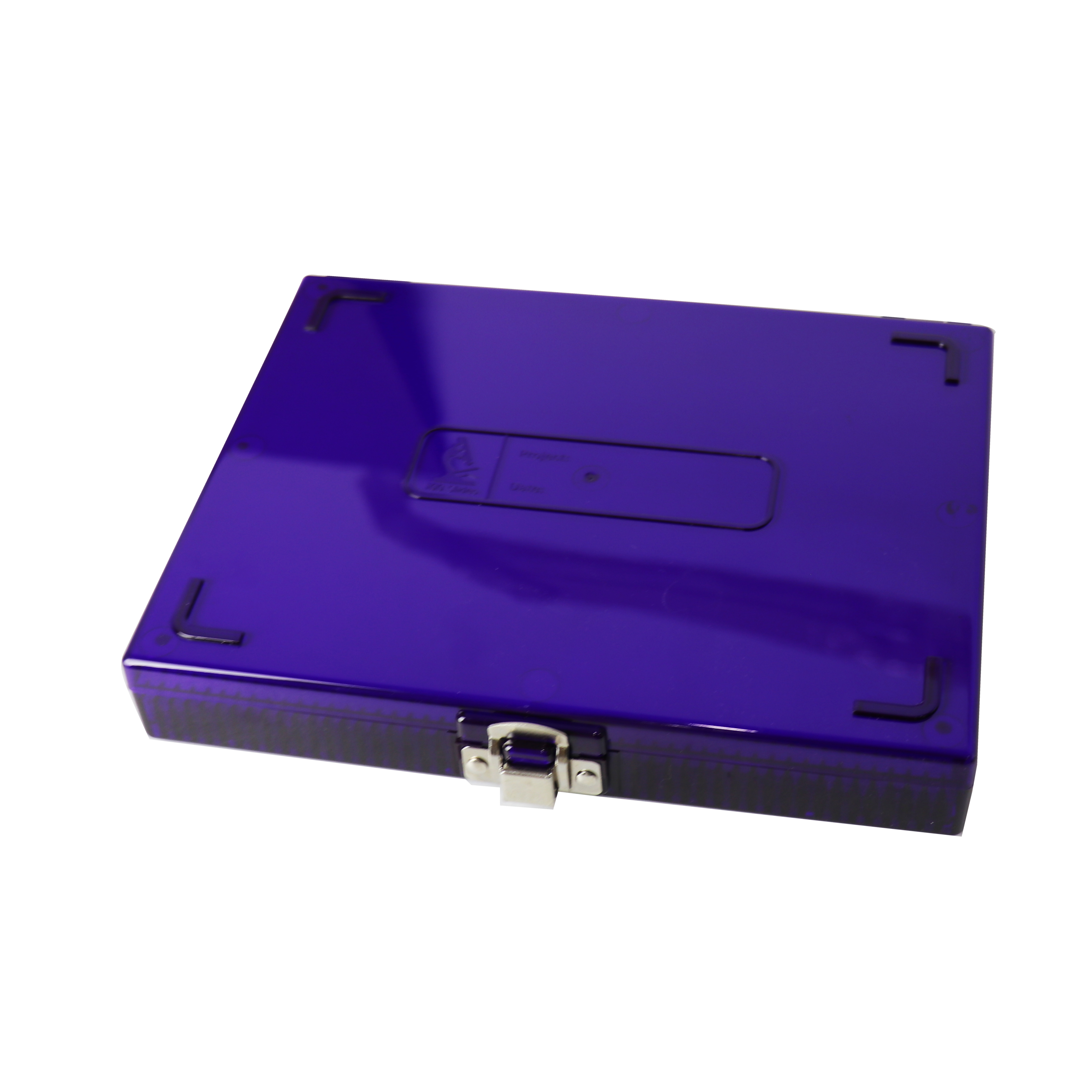 ESTUCHE PARA 100 PREPARACIONES, COLOR MORADO. HEATHROW SCIENTIFIC