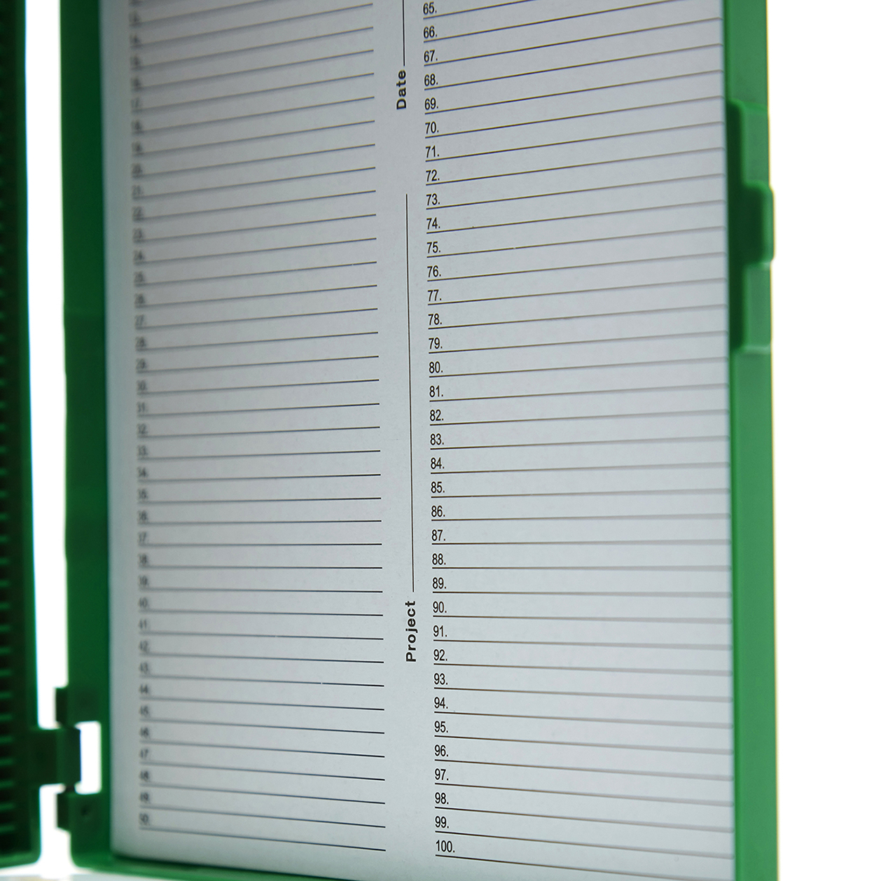 ESTUCHE PARA 100 PREPARACIONES. VERDE. HEATHROW SCIENTIFIC