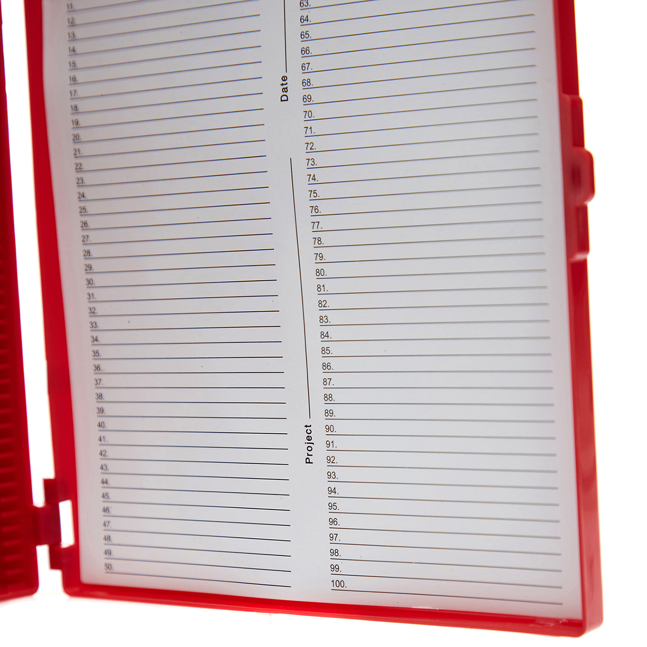 ESTUCHE PARA 100 PREPARACIONES. ROJO. HEATHROW SCIENTIFIC