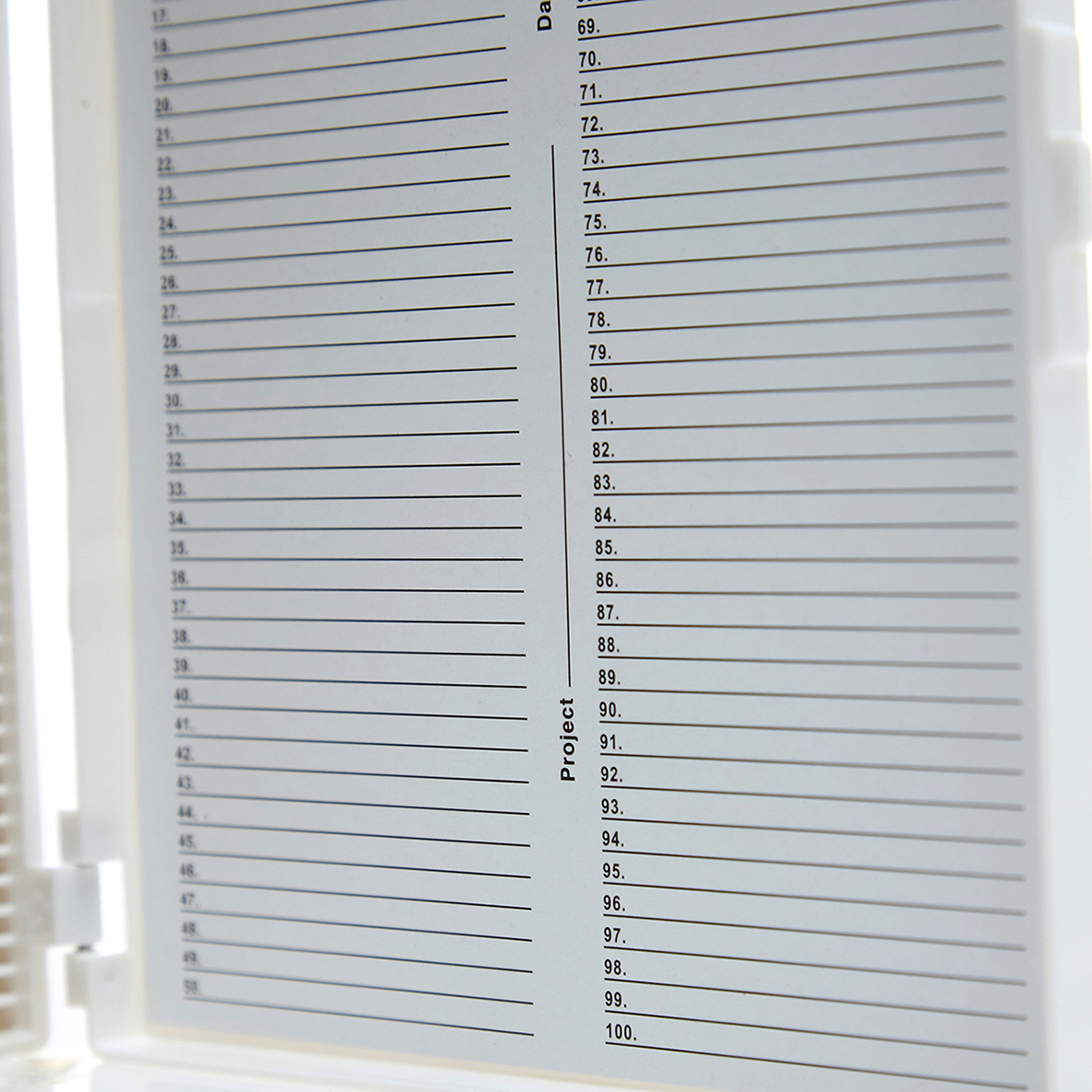ESTUCHE PARA 100 PREPARACIONES. BLANCO. HEATHROW SCIENTIFIC
