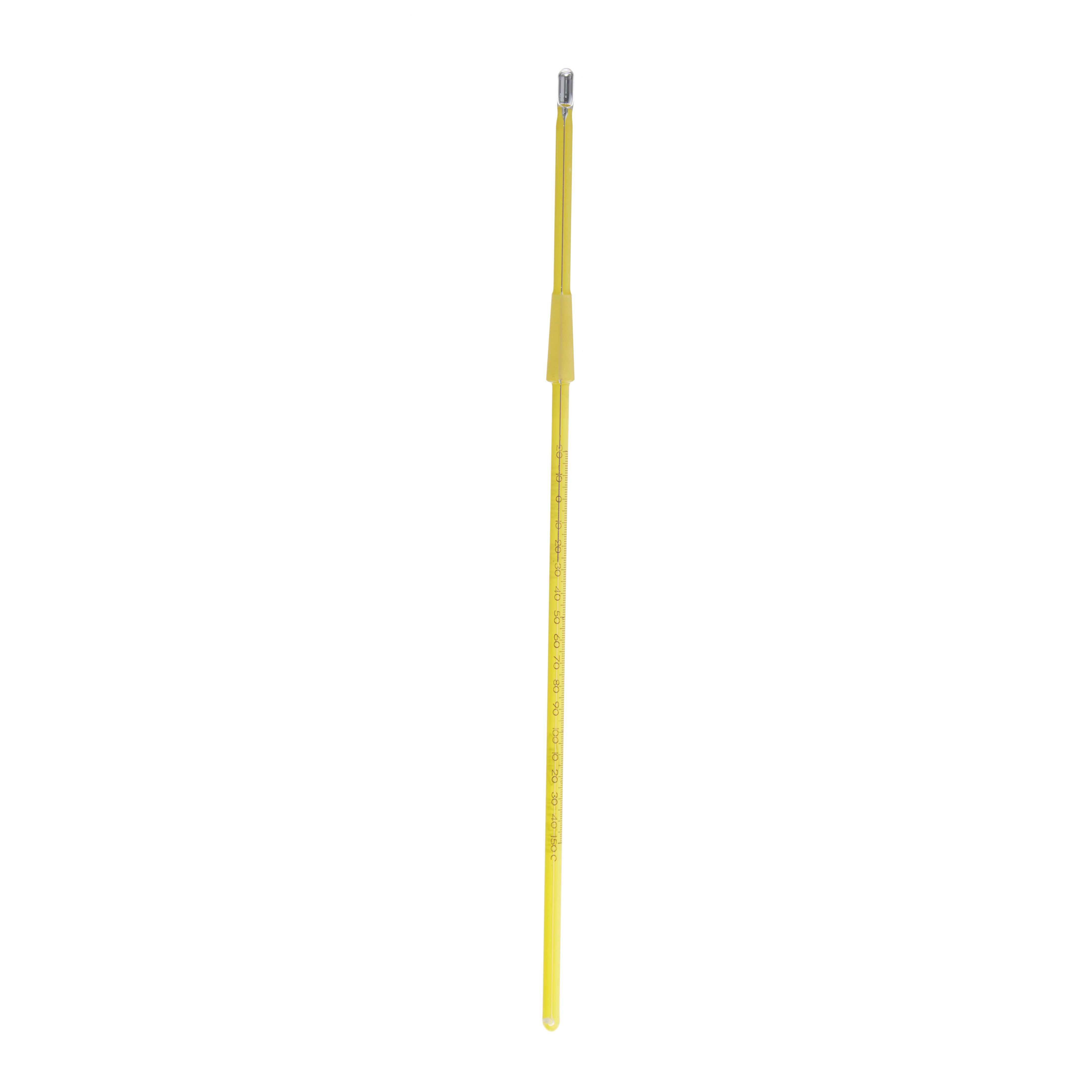 TERMÓMETRO DE VIDRIO DE -20 A 150°C CON JUNTA 10/30. INMERSIÓN DE 76mm. KESSLER