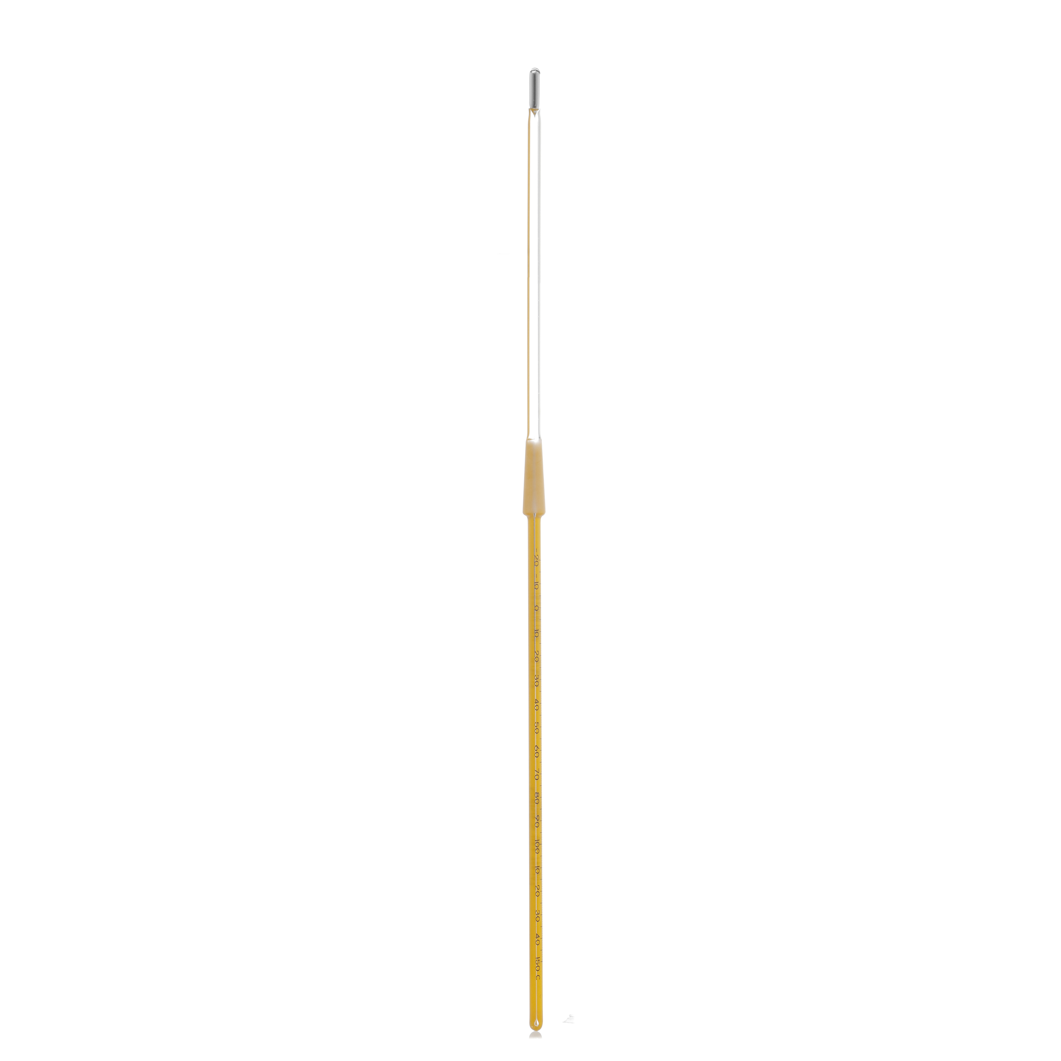 TERMÓMETRO DE VIDRIO DE -20 A 150°C CON JUNTA 10/30. INMERSIÓN DE 255mm. KESSLER