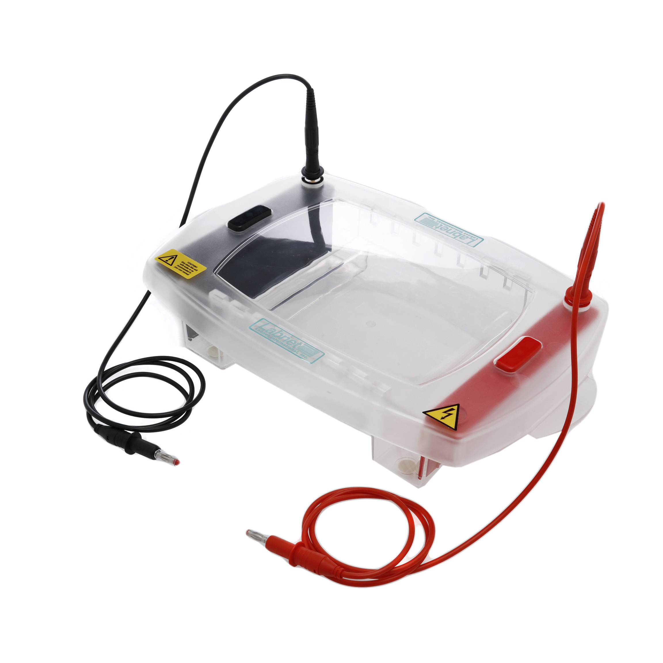 CÁMARA DE ELECTROFORESIS HORIZONTAL DE 500ml PARA GELES DE 15X15 cm. LABNET.