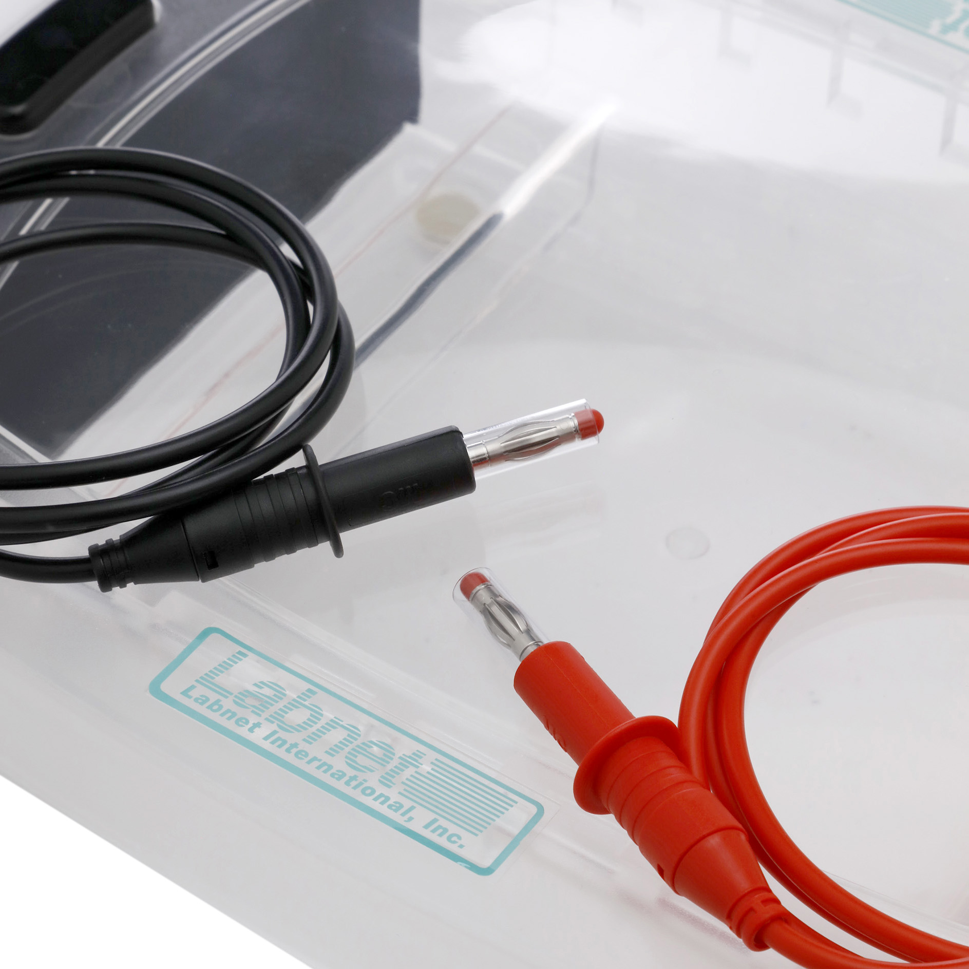 CÁMARA DE ELECTROFORESIS HORIZONTAL DE 500ml PARA GELES DE 15X15 cm. LABNET.