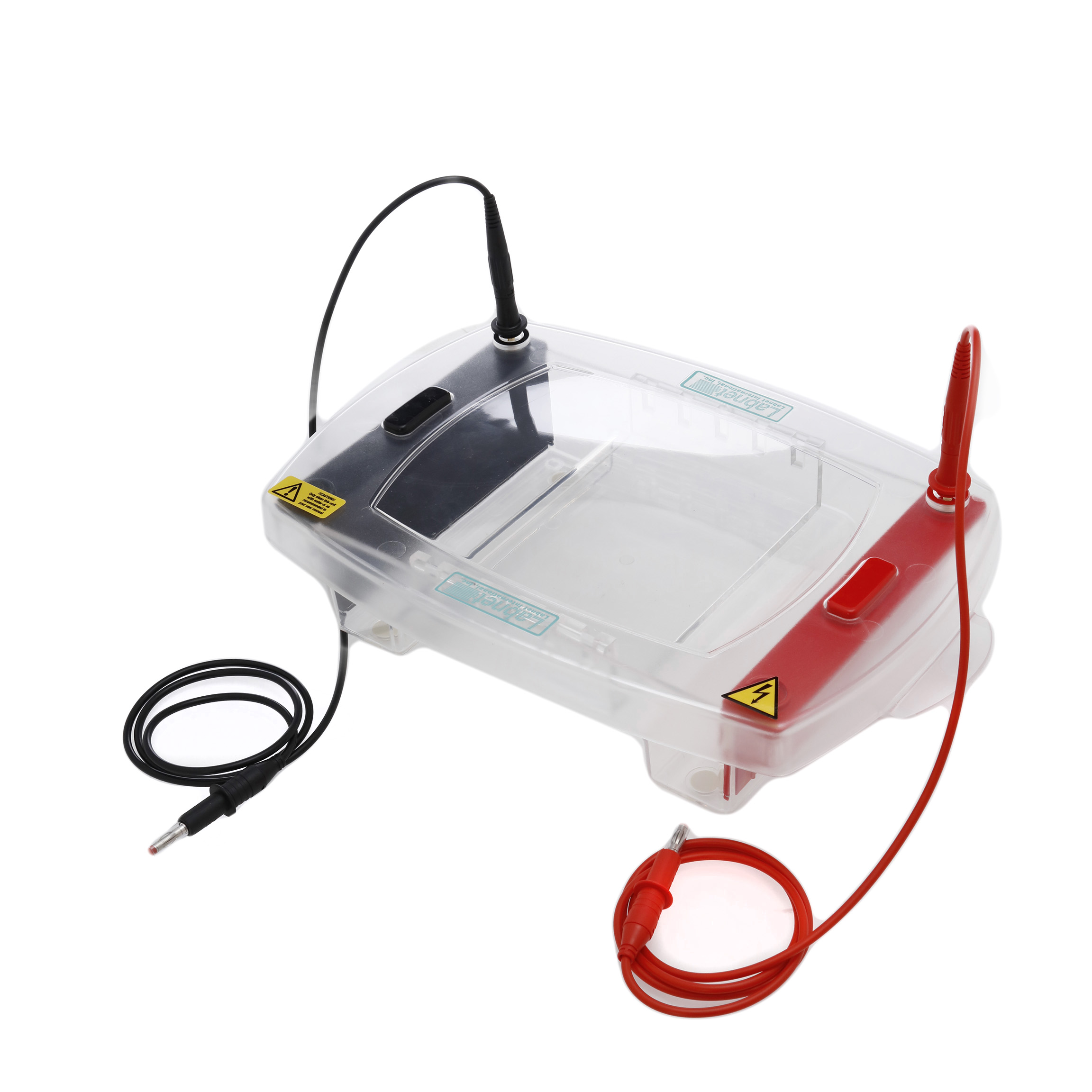 CÁMARA DE ELECTROFORESIS HORIZONTAL DE 500ml PARA GELES DE 15X10 cm. LABNET.