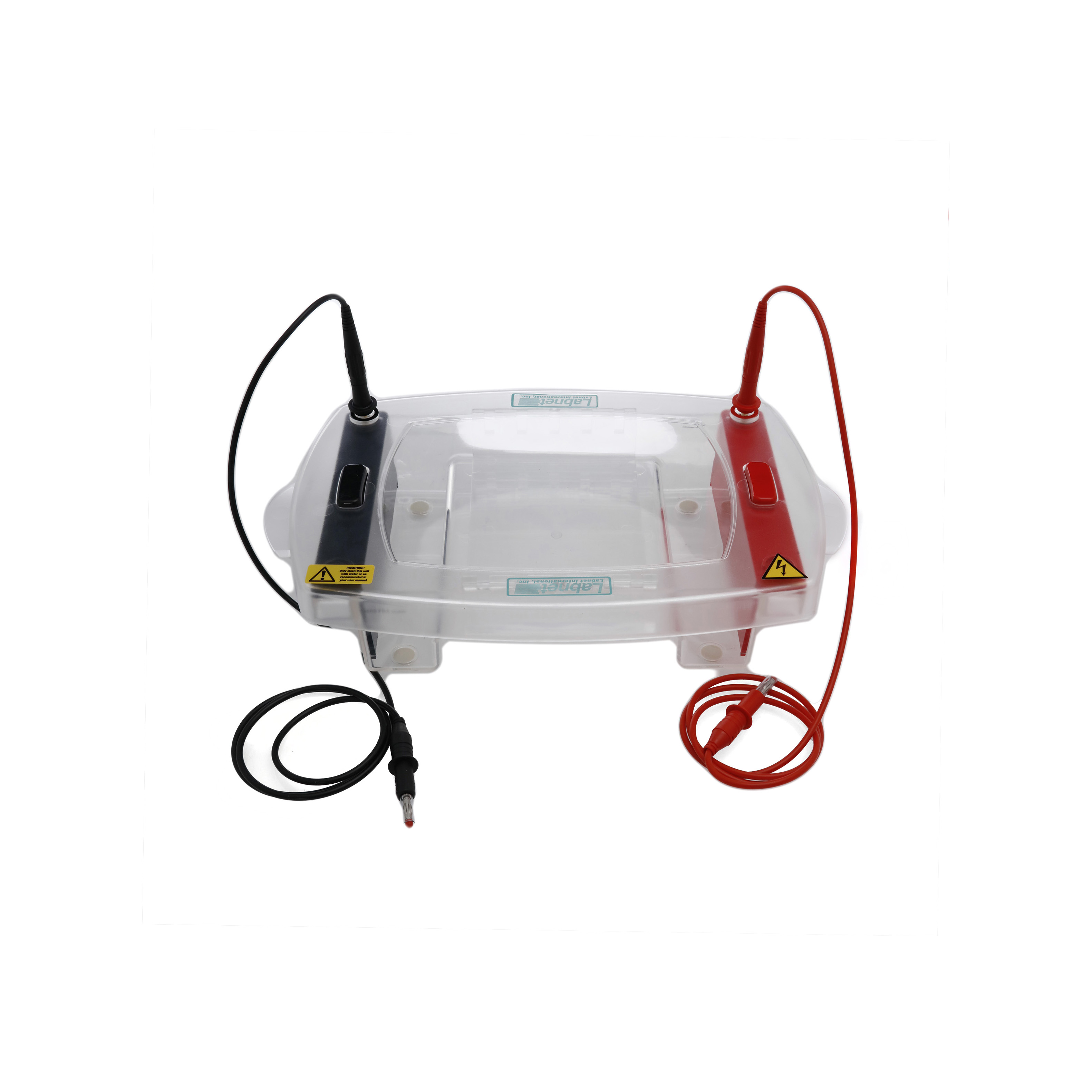 CÁMARA DE ELECTROFORESIS HORIZONTAL DE 500ml PARA GELES DE 15X10 cm. LABNET.
