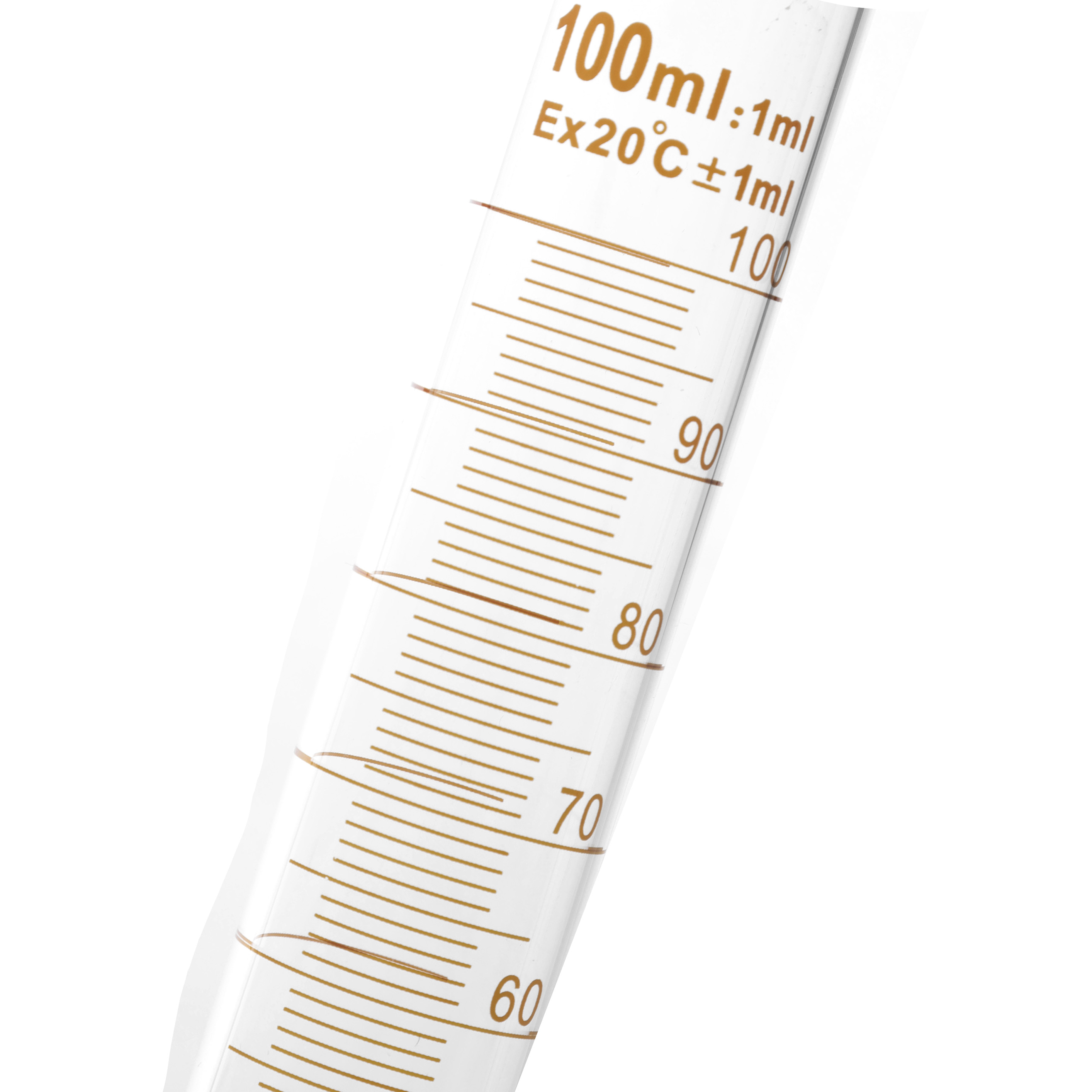 PROBETA GRADUADA DE VIDRIO DE 100ml, LÍNEA ECONÓMICA. LAUKA