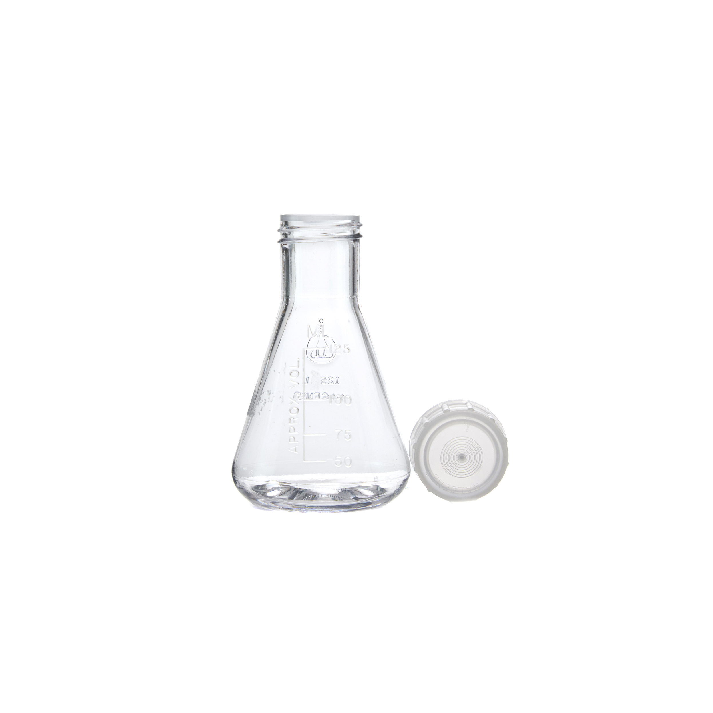 MATRAZ ERLENMEYER DE PC DE 125ml CON TAPÓN ROSCADO. THERMO SCIENTIFIC