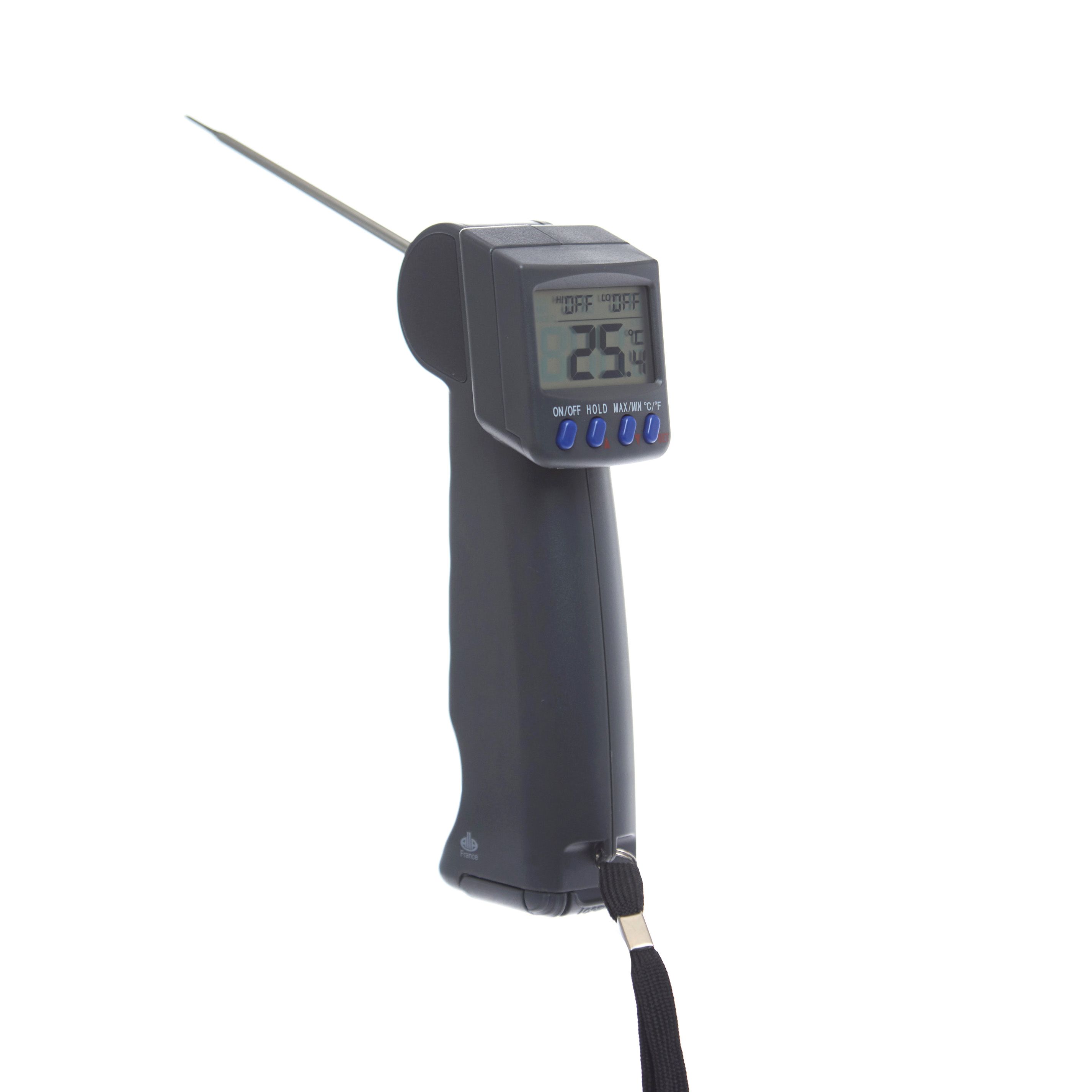 TERMÓMETRO DIGITAL DE -50 A 300°C TIPO PISTOLA CON SONDA ROTATORIA. ALLA FRANCE