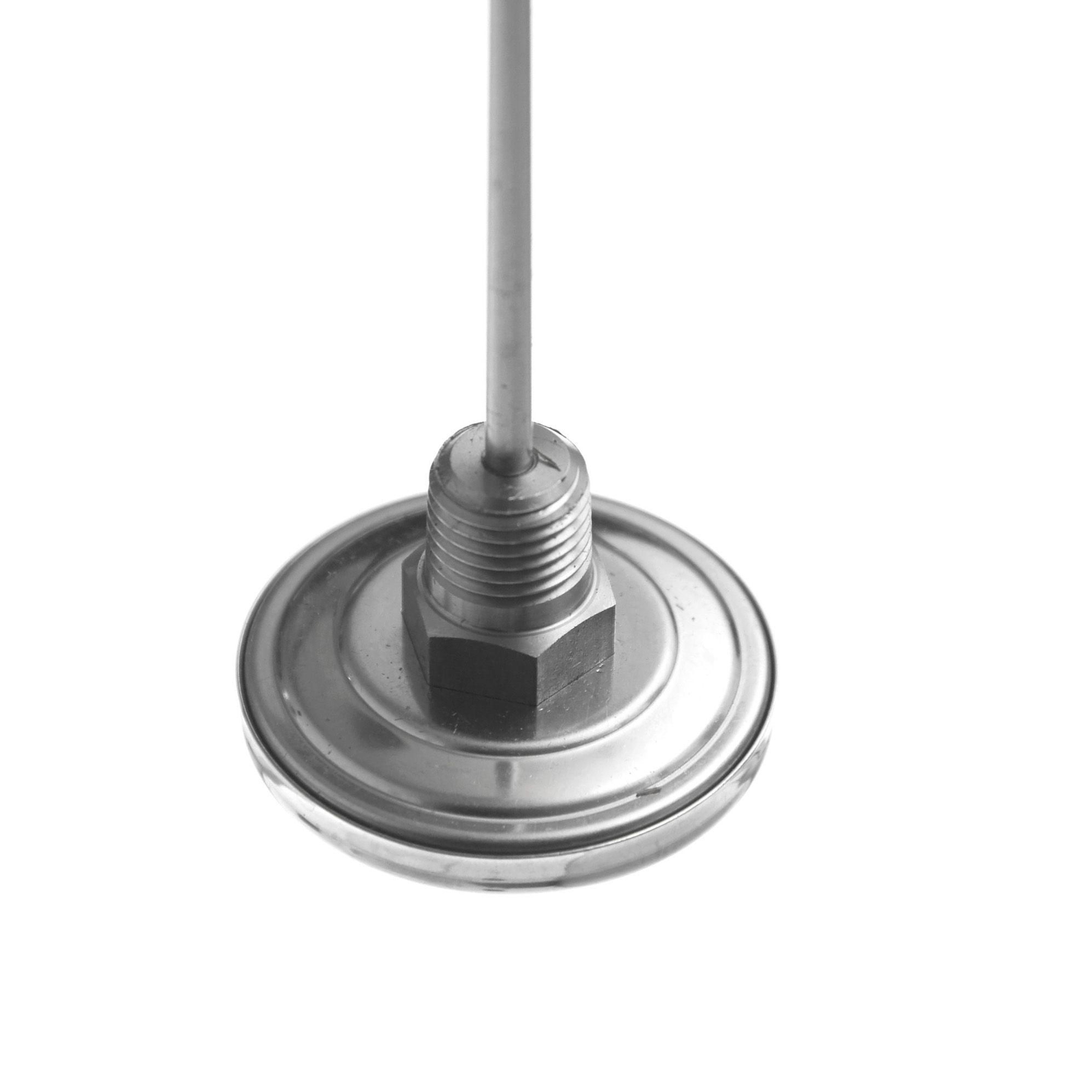 TERMÓMETRO BIMETÁLICO DE -10 A 110°C. VÁSTAGO DE 20cm. ROSCA DE 1/4". TEL-TRU