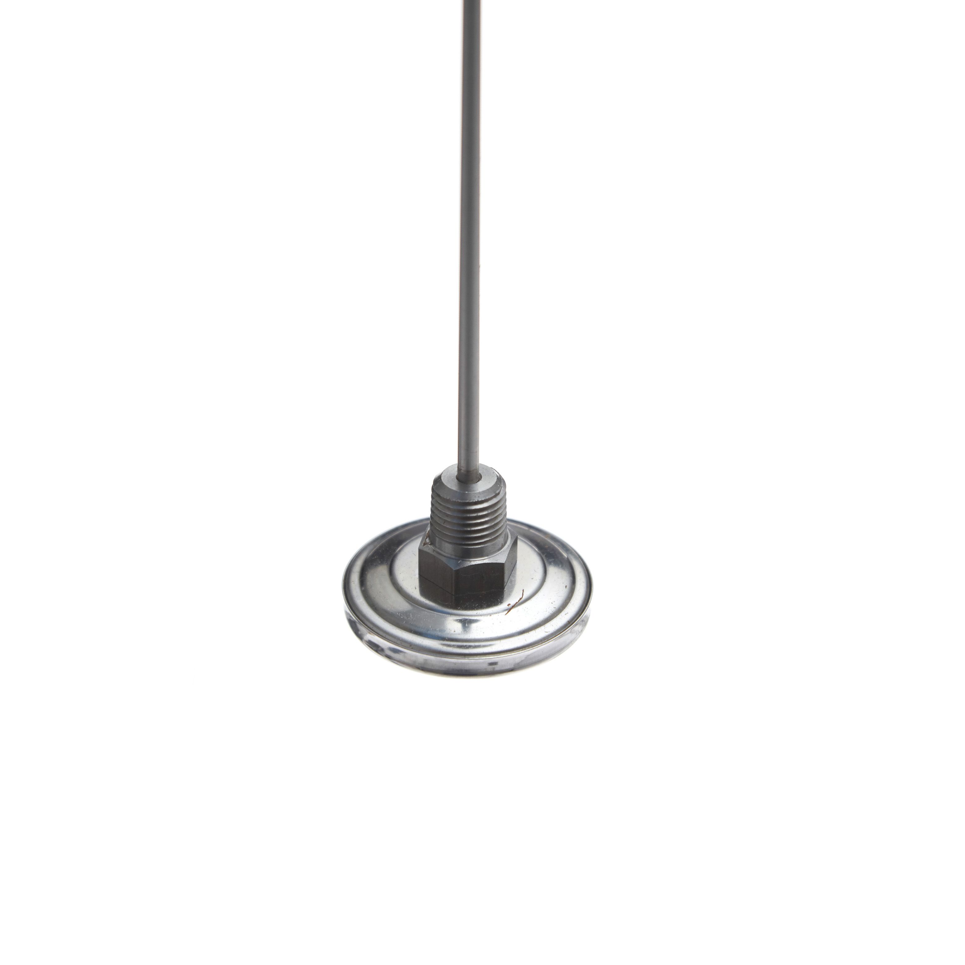 TERMÓMETRO BIMETÁLICO DE 0 A 200°C. VÁSTAGO DE 20cm. ROSCA DE 1/4". TEL-TRU