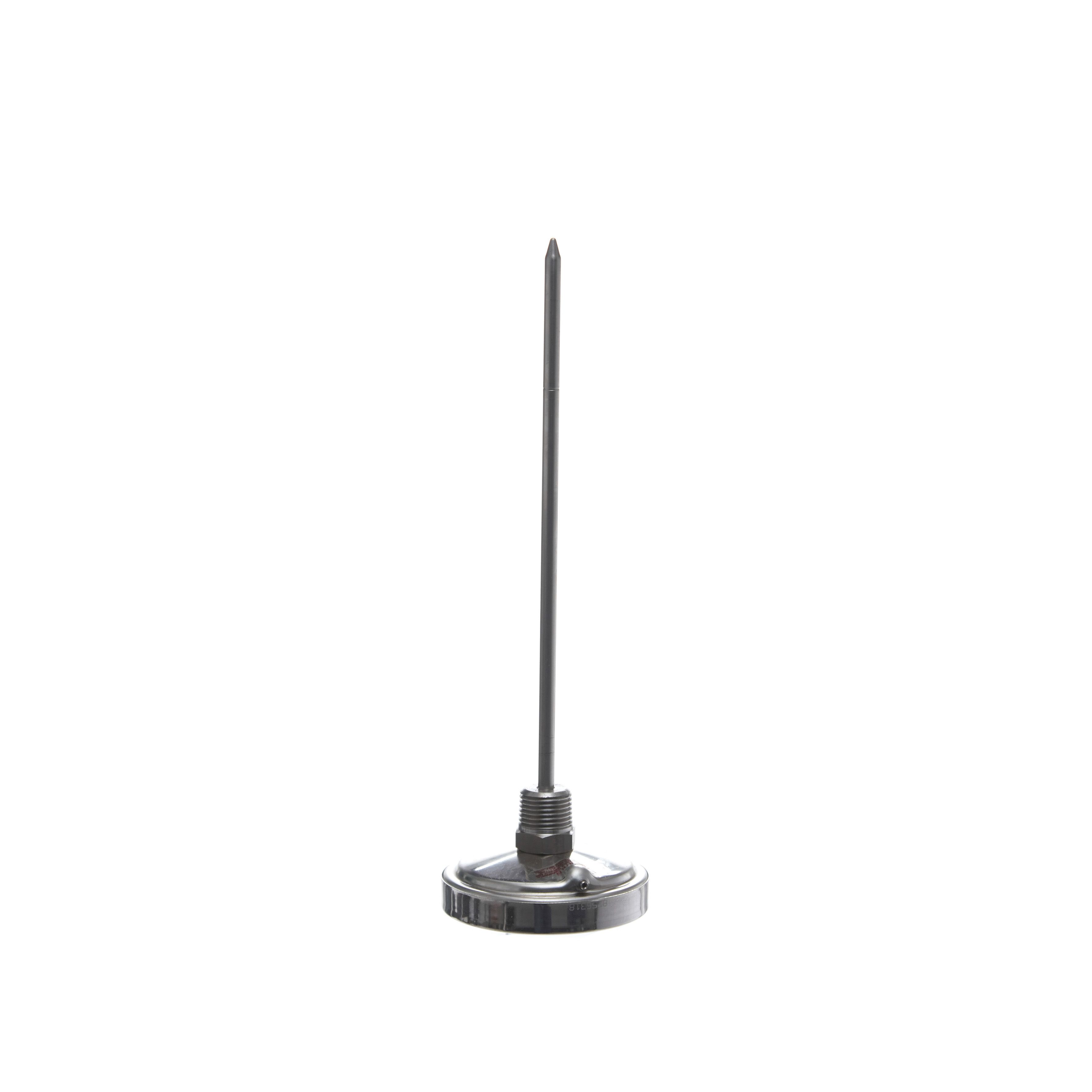 TERMÓMETRO BIMETÁLICO DE 0 A 300°C. VÁSTAGO DE 23cm. ROSCA DE 1/2". TEL-TRU
